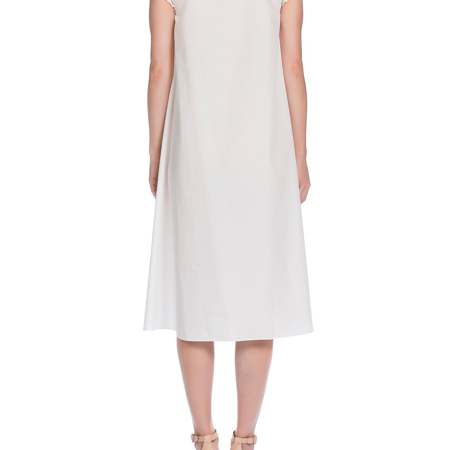 İpek Kıramer-Victorian Cotton Chemise Ecru-Gecelik-3-Milagron.com