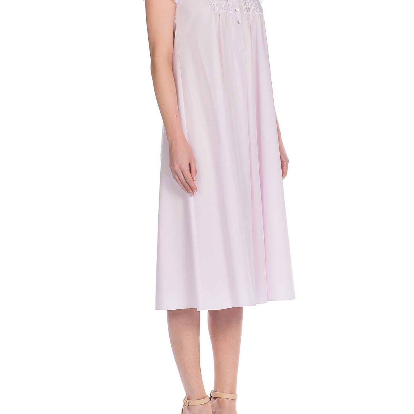İpek Kıramer-Victorian Cotton Chemise Pink-Gecelik-2-Milagron.com