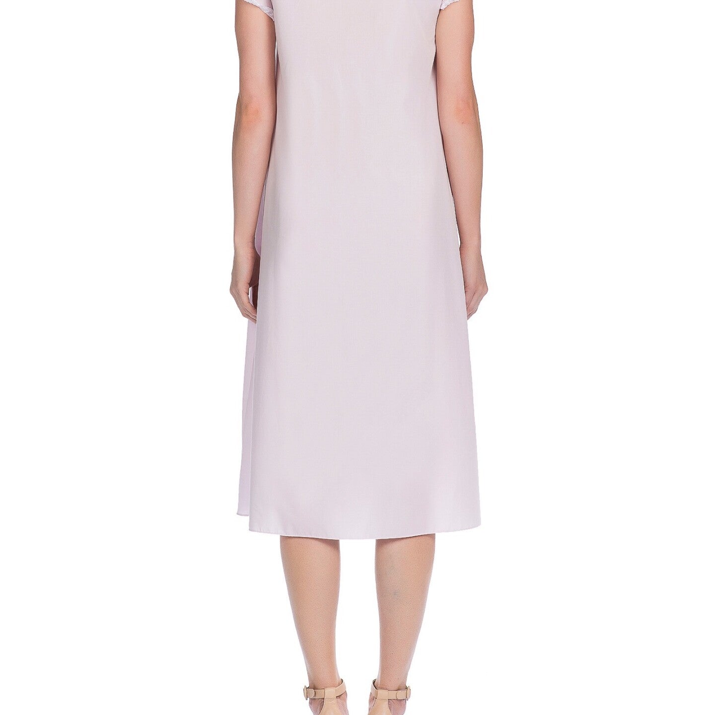 İpek Kıramer-Victorian Cotton Chemise Pink-Gecelik-3-Milagron.com