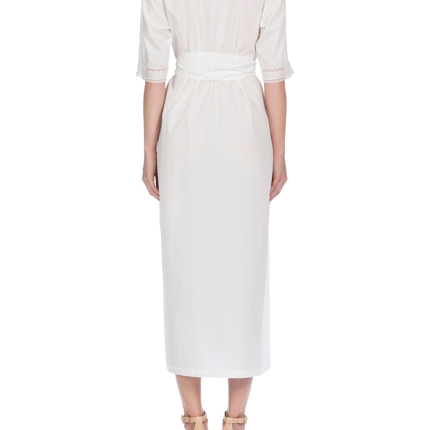 İpek Kıramer-Volan Silk Robe Ecru-Sabahlık-3-Milagron.com