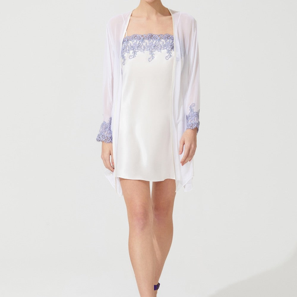 İpek Kıramer-Zen Silk Short Robe Ecru-Sabahlık-2-Milagron.com