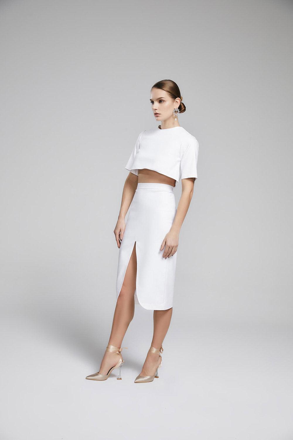 Iquoniq-Donna Midi Skirt-Etek-2-Milagron.com