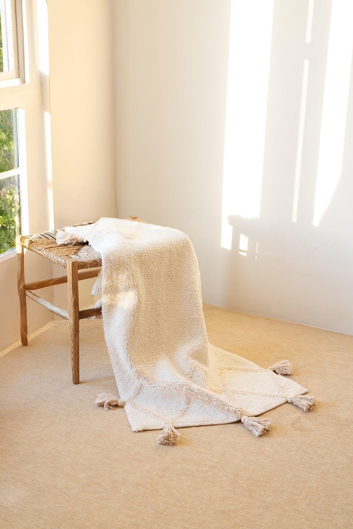 İrya-Agnes Banyo Paspası Krem 70x110 Cm-Banyo Paspası-3-Milagron.com