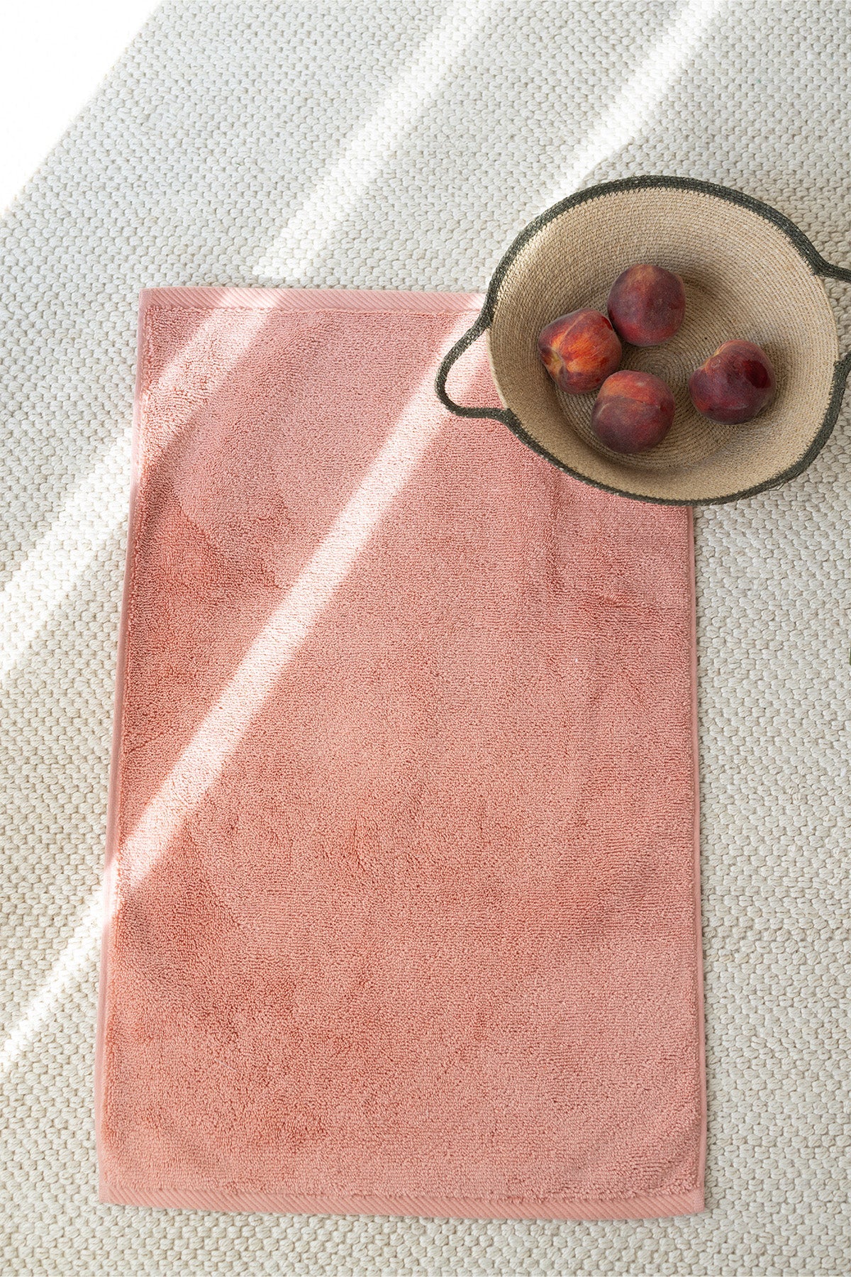 Irya-Alba Tekli Havlu Banyo Paspası 50x80 Somon-Banyo Paspası-1-Milagron.com