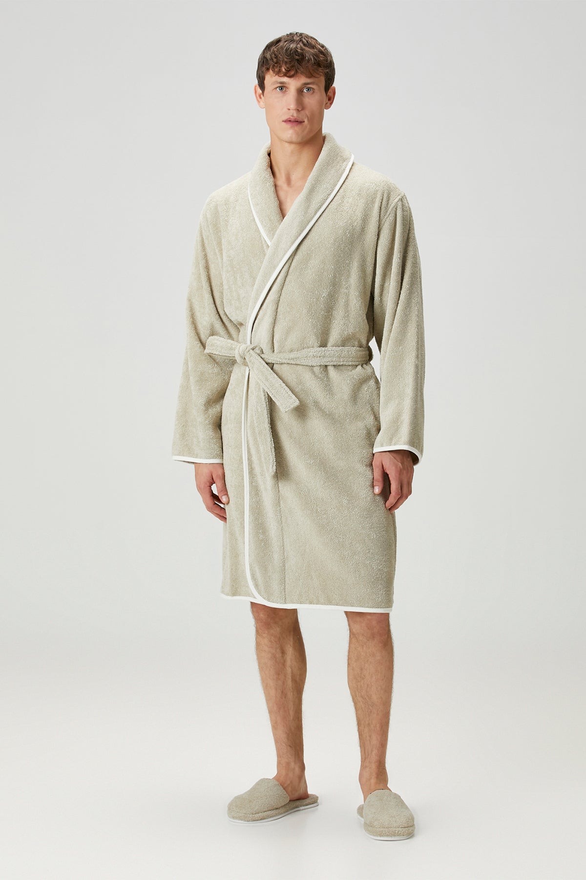 Irya-Allesi %100 Pamuk Erkek Bornoz Mint-Bornoz-1-Milagron.com