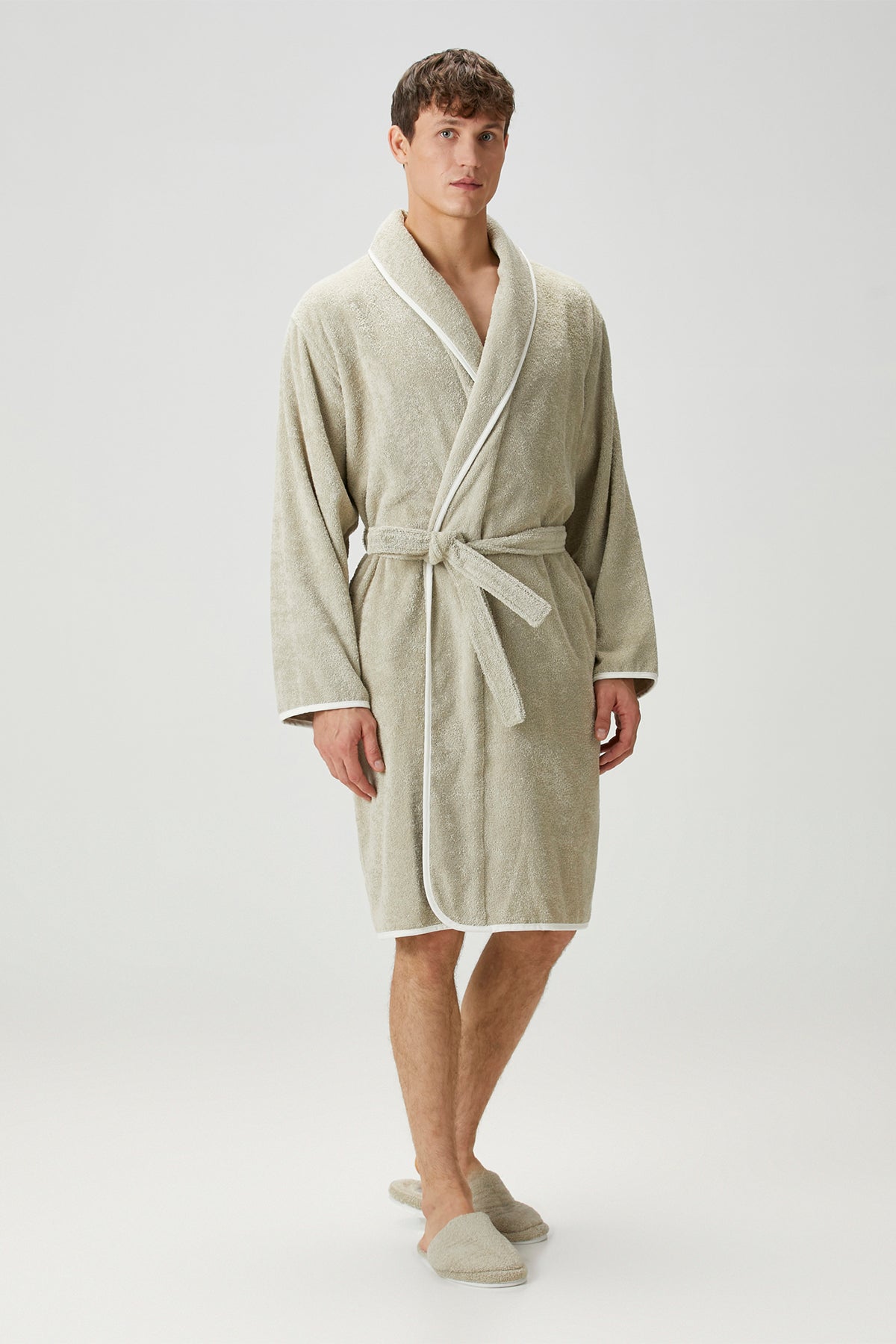 Irya-Allesi %100 Pamuk Erkek Bornoz Mint-Bornoz-4-Milagron.com