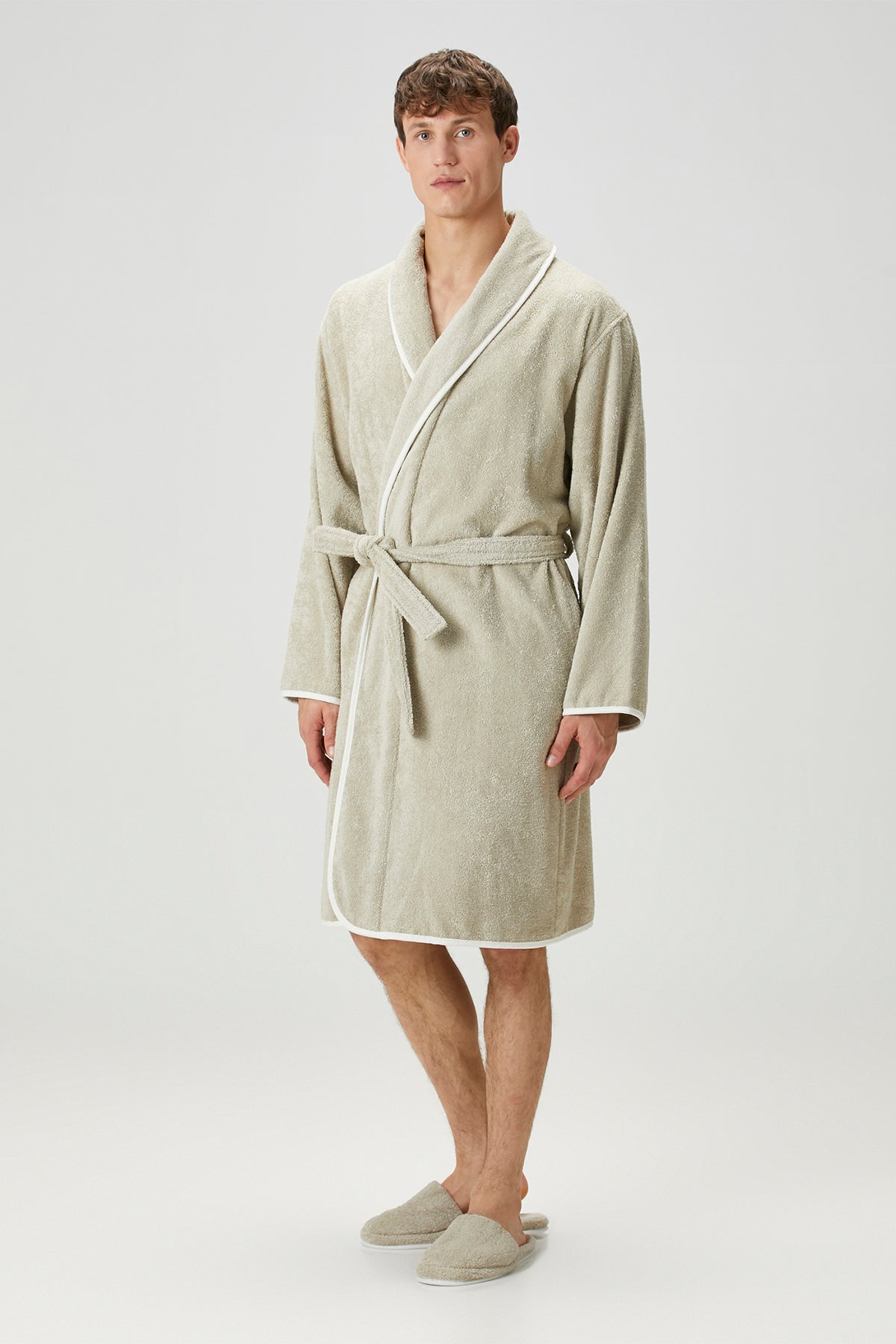 Irya-Allesi %100 Pamuk Erkek Bornoz Mint-Bornoz-7-Milagron.com