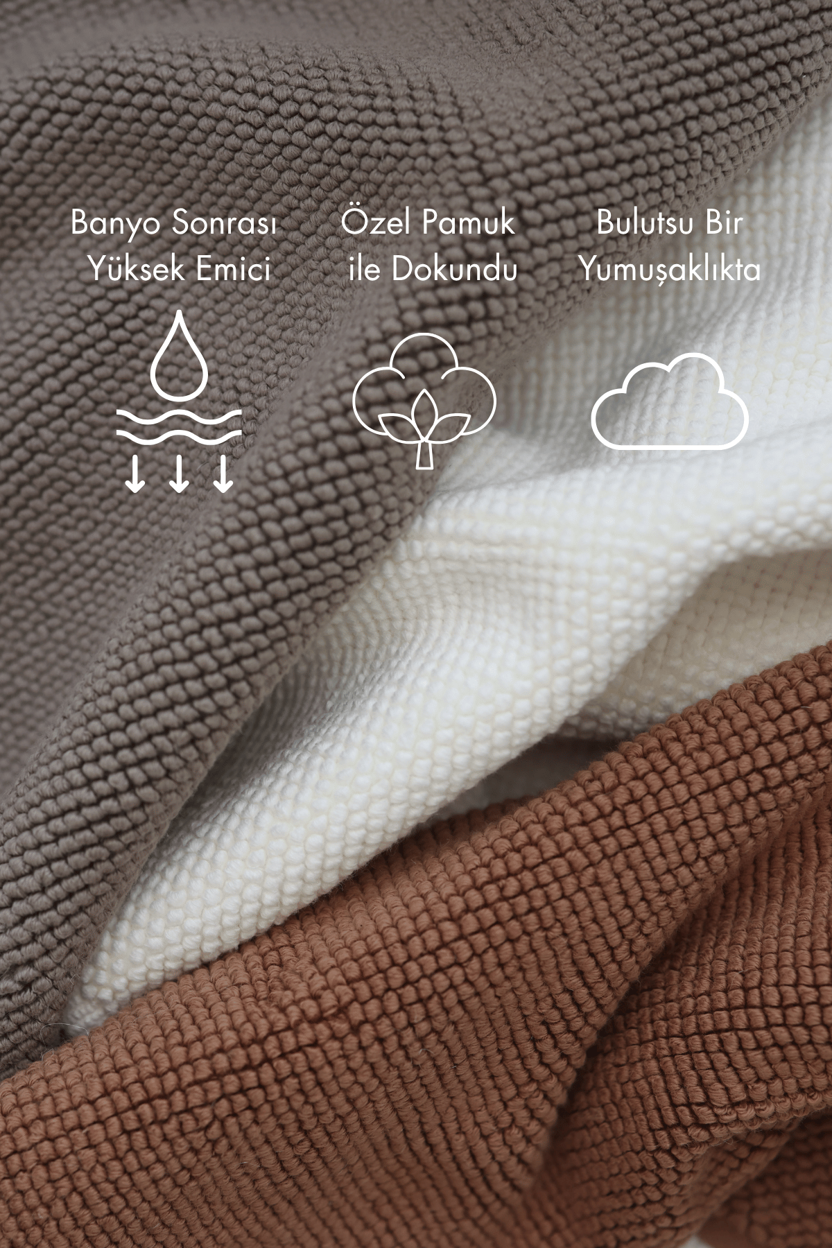 İrya-Aura Waffle Havlu Kahve 50 X100-Havlu-2-Milagron.com