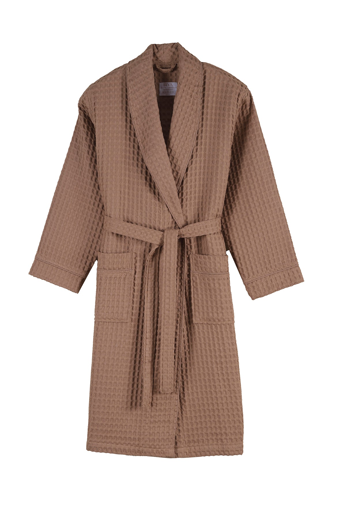 İrya-Aura Waffle Kadın Bornoz Kahve-Bornoz-4-Milagron.com