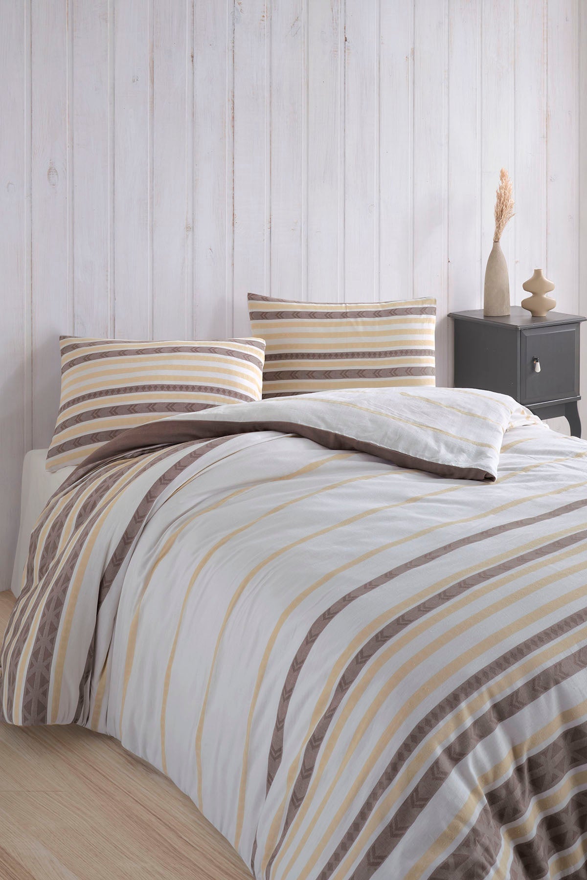 Irya-Blake 5 Parça çift Kişilik Nevresim Takımı-Nevresim Takımı-2-Milagron.com