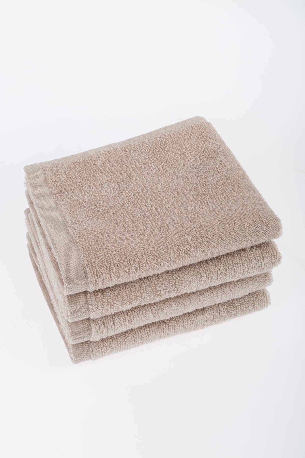 İrya-Bouquet çantalı 4'lü El Havlusu Antrasit Kum-Setli Havlu-2-Milagron.com