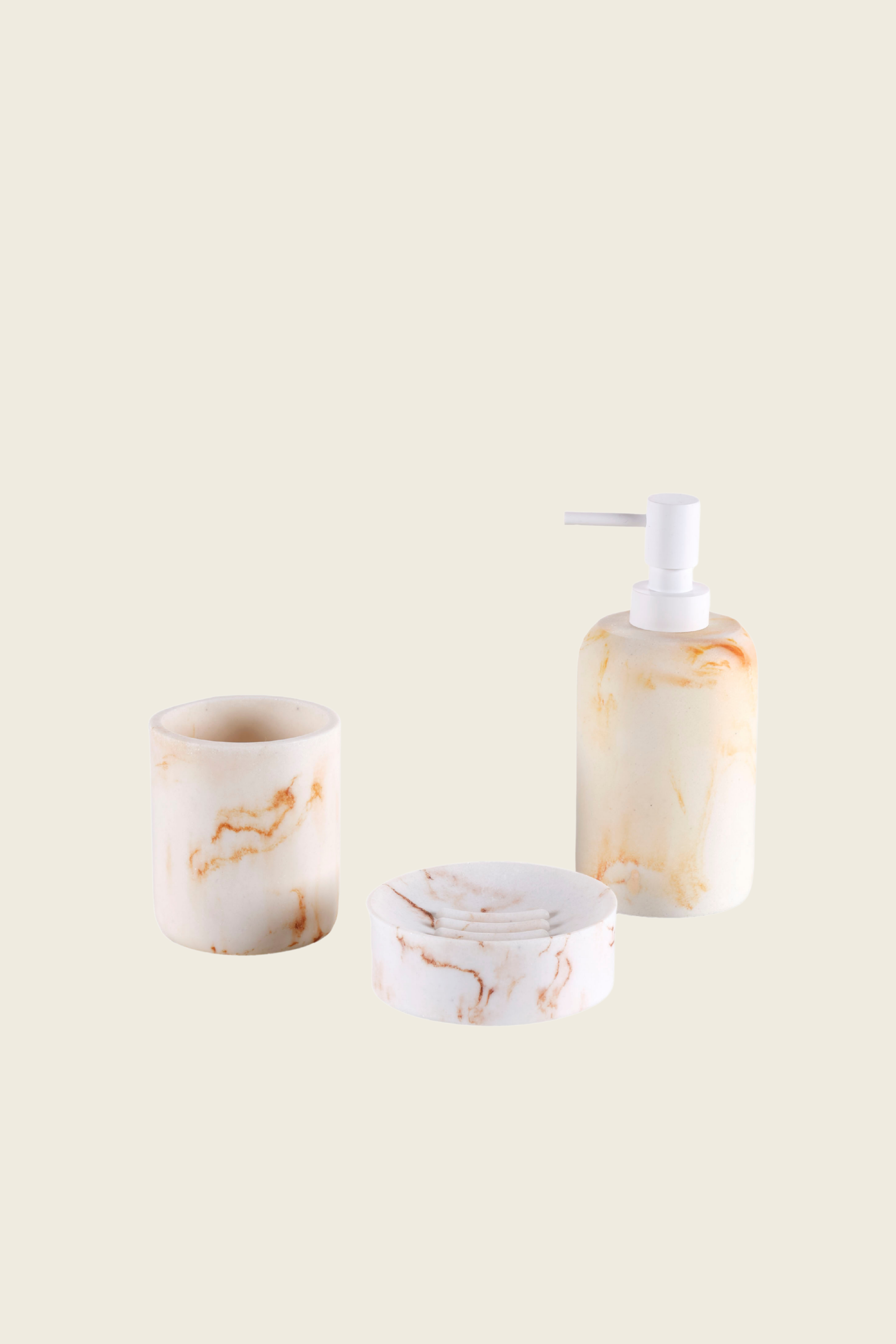 Irya-Cloud 3 Parça Banyo Seti Bej-Banyo Seti-1-Milagron.com