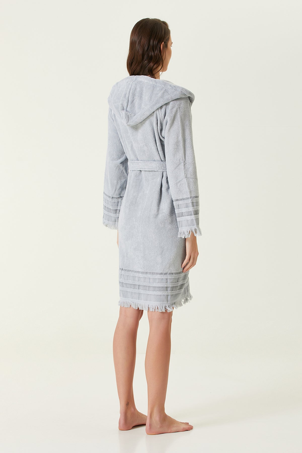 Irya-Confetti Kadın Bornoz Mavi-Bornoz-5-Milagron.com