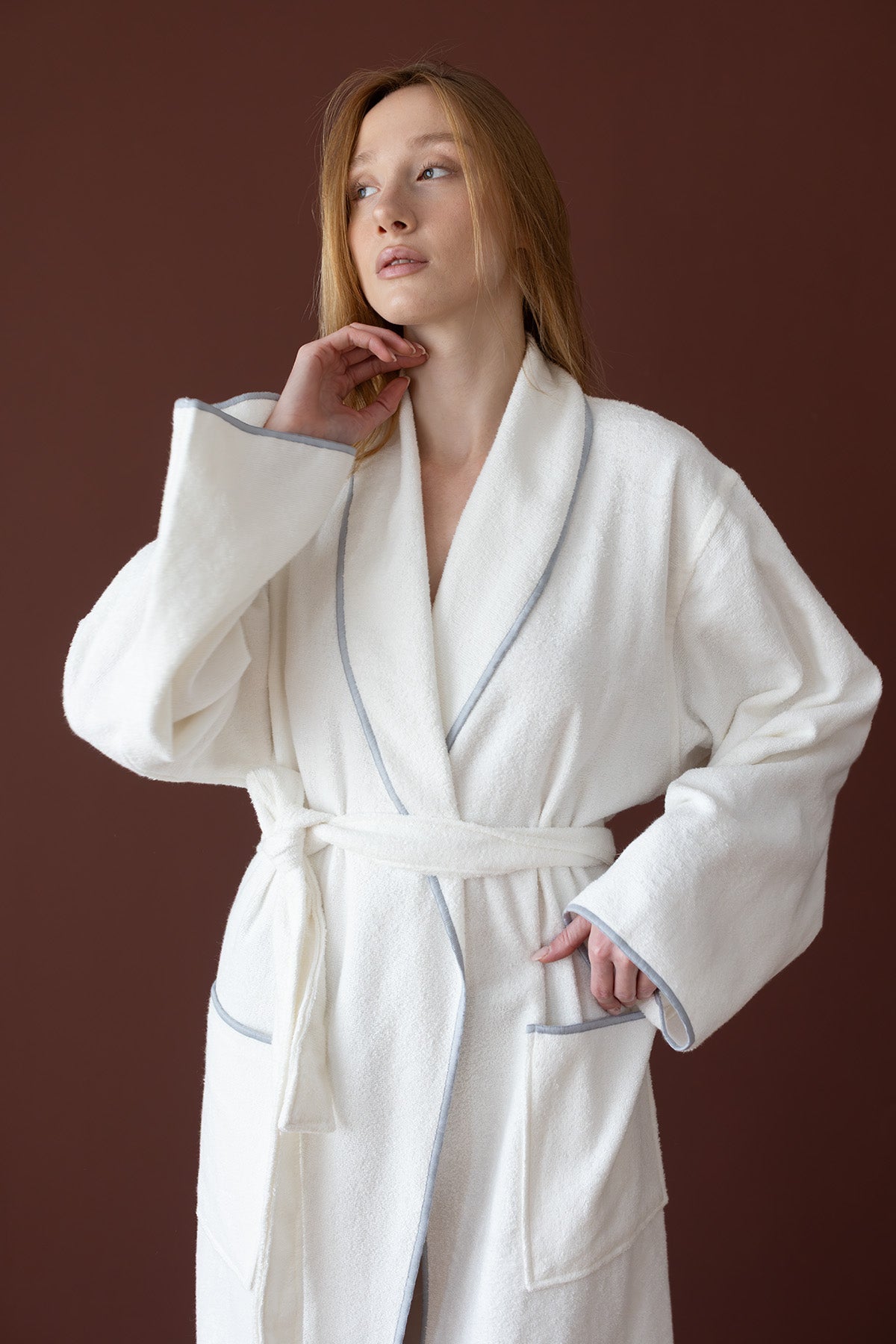 İrya-Dolce Bambu Kadın Bornoz Mavi-Bornoz-2-Milagron.com