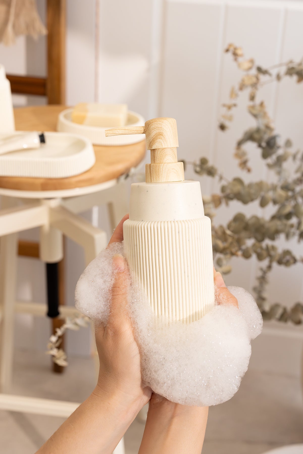 Irya-Earth 4 Parça Banyo Seti Bej-Banyo Seti-3-Milagron.com