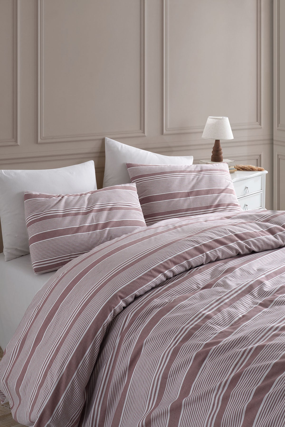 Irya-Flint 5 Parça çift Kişilik Nevresim Takımı-Nevresim Takımı-2-Milagron.com