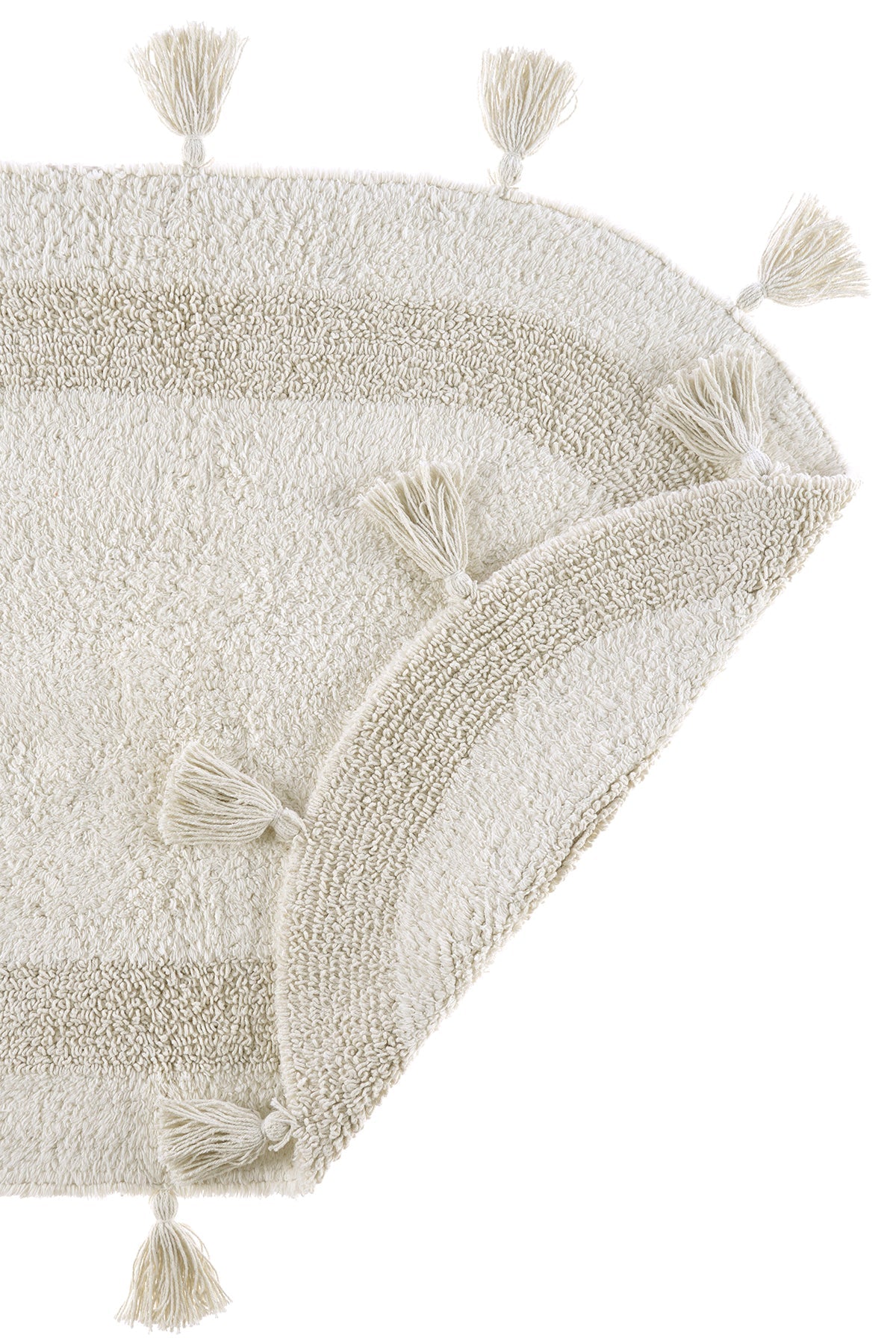 İrya-Hana 2’li Takım Banyo Paspası %100 Pamuk 40x60 + 60x90 Ekru-Takım Banyo Paspası-7-Milagron.com