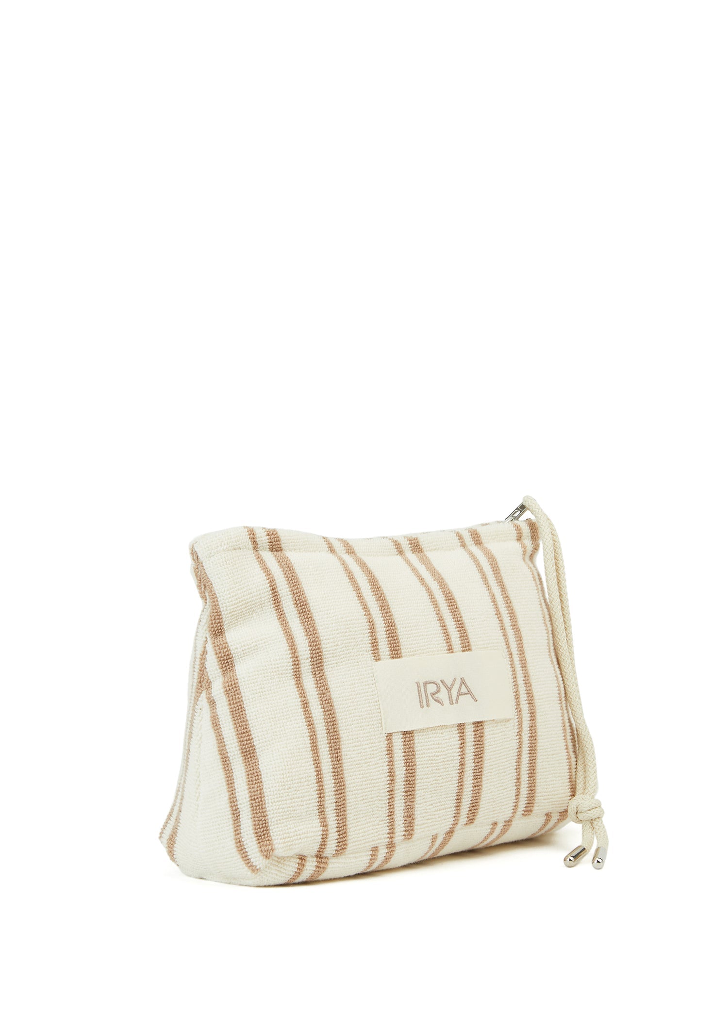 Irya-In Lines İpliği Boyalı Makyaj çantası Mocha-Makyaj Çantası-4-Milagron.com