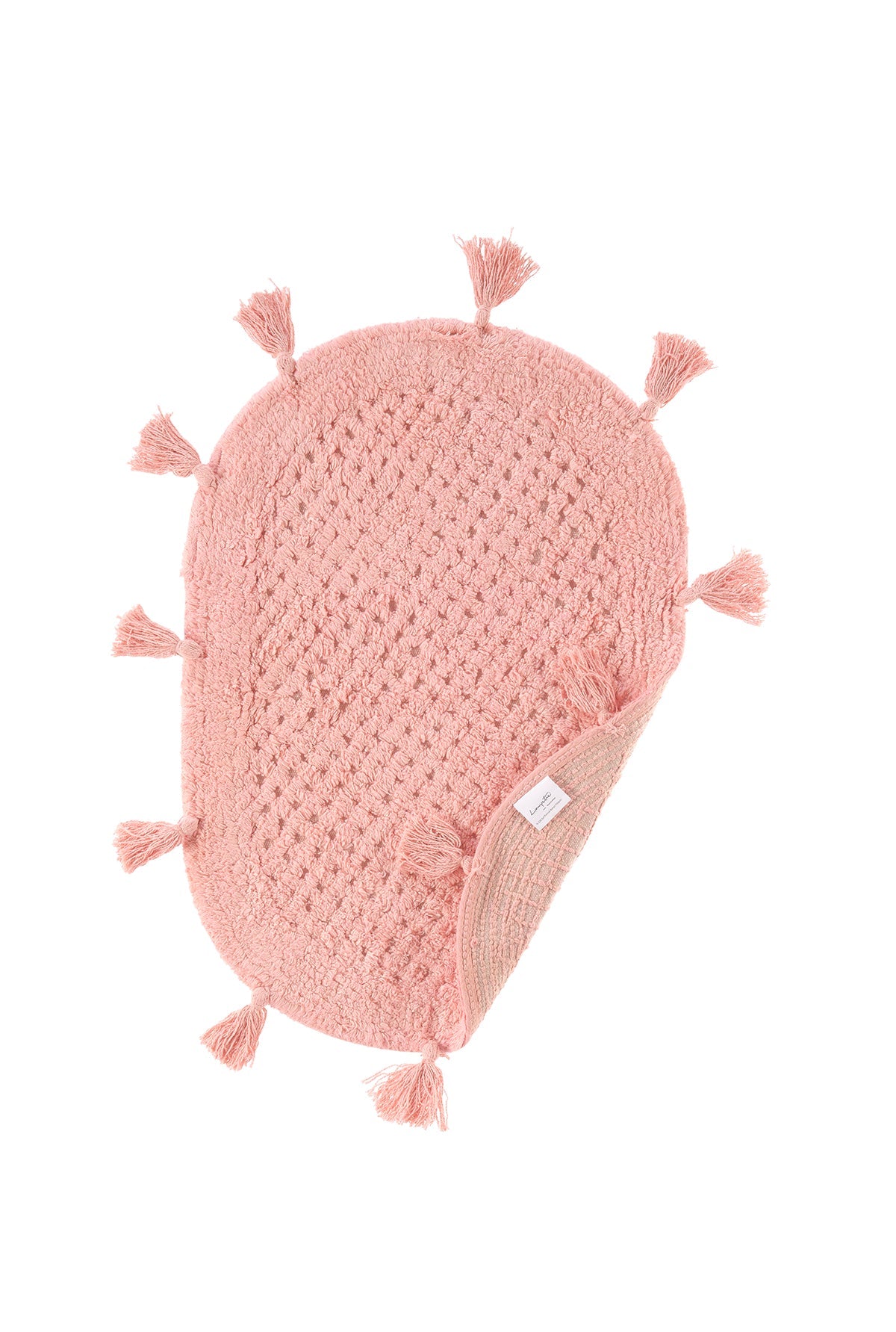 İrya-Lampetie Elora Tekli Banyo Paspası 40x60 Pembe-Banyo Paspası-2-Milagron.com