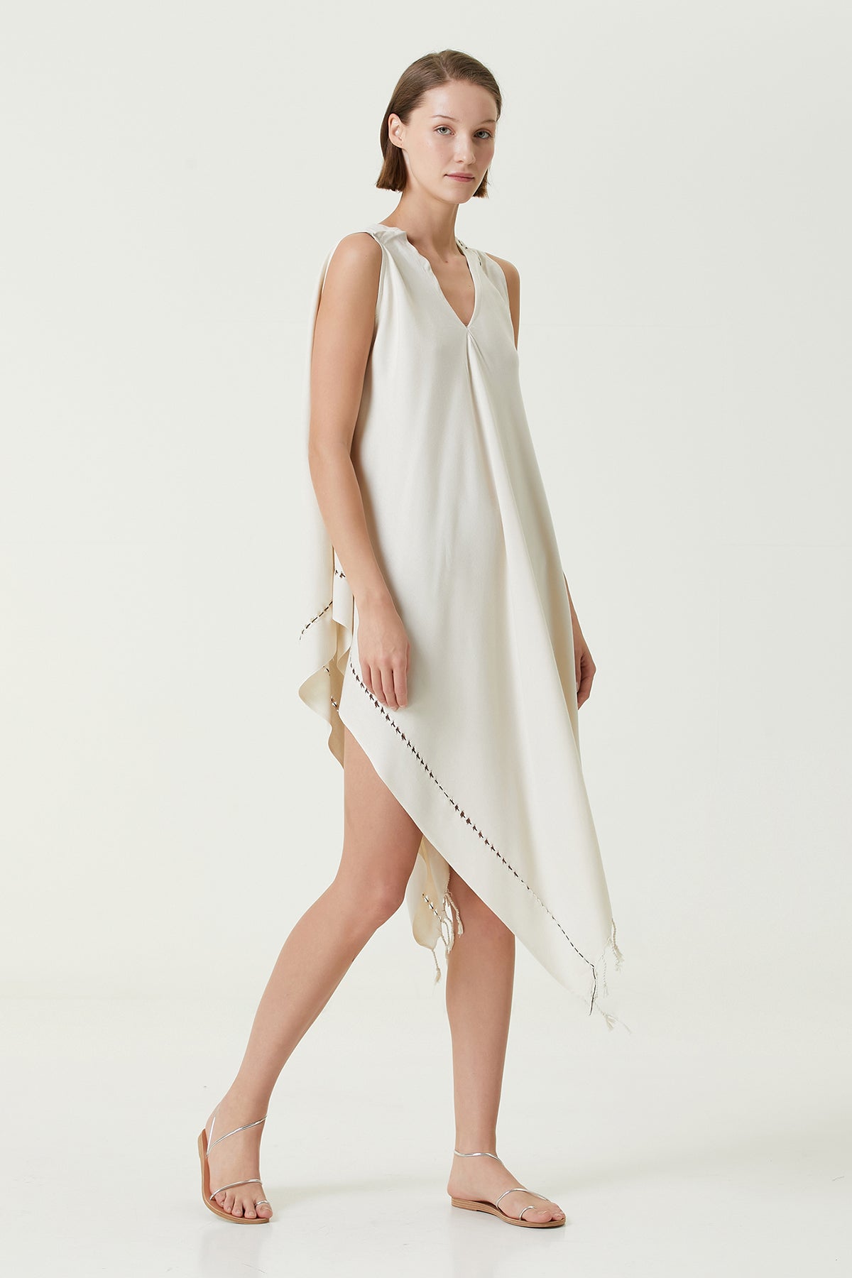 Irya-Layla Askılı Elbise Bej-Elbise-1-Milagron.com