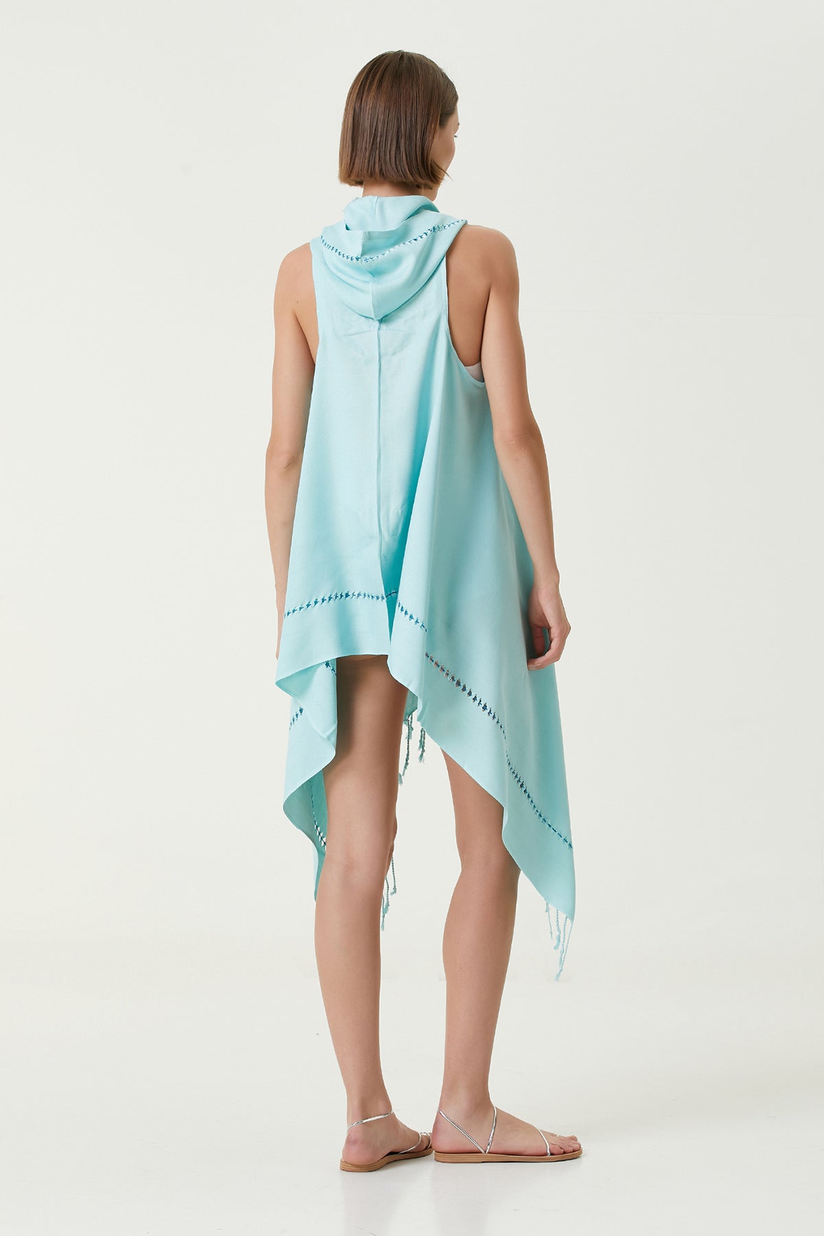 Irya-Layla Kapüşonlu Elbise Yeşil-Elbise-5-Milagron.com