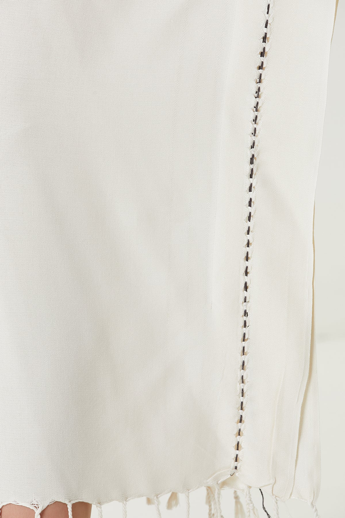 Irya-Layla V Yaka Elbise Bej-Elbise-2-Milagron.com