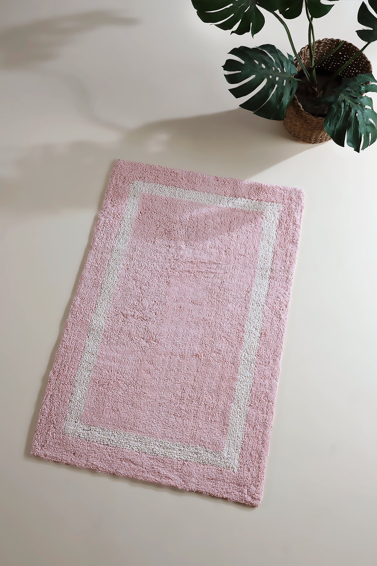 Irya-Liberte Tekli Banyo Paspası %100 Pamuk 70x110-Paspas-1-Milagron.com