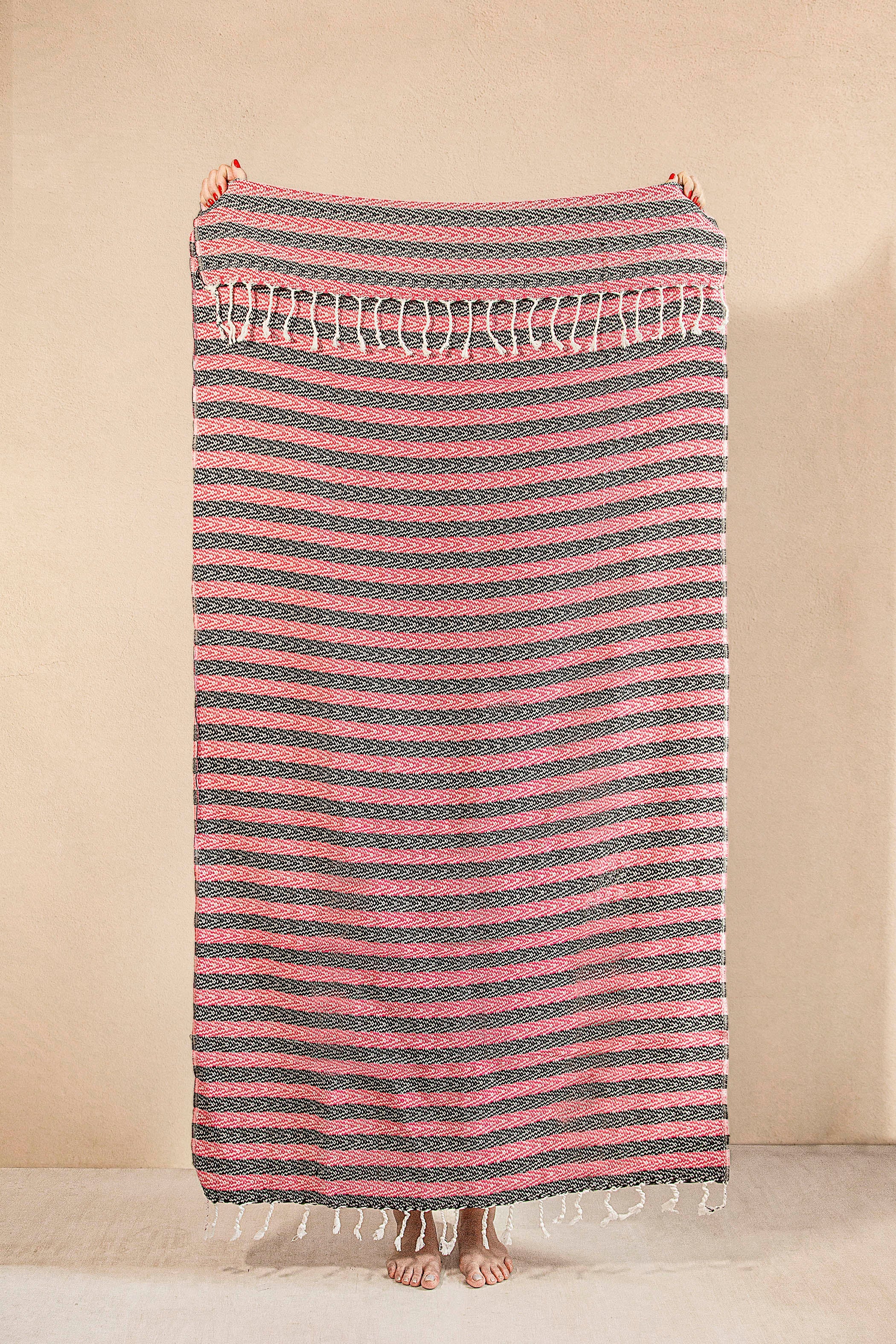 Irya-Liny Peştamal 90x170 Pembe-Havlu & Peştamal-1-Milagron.com