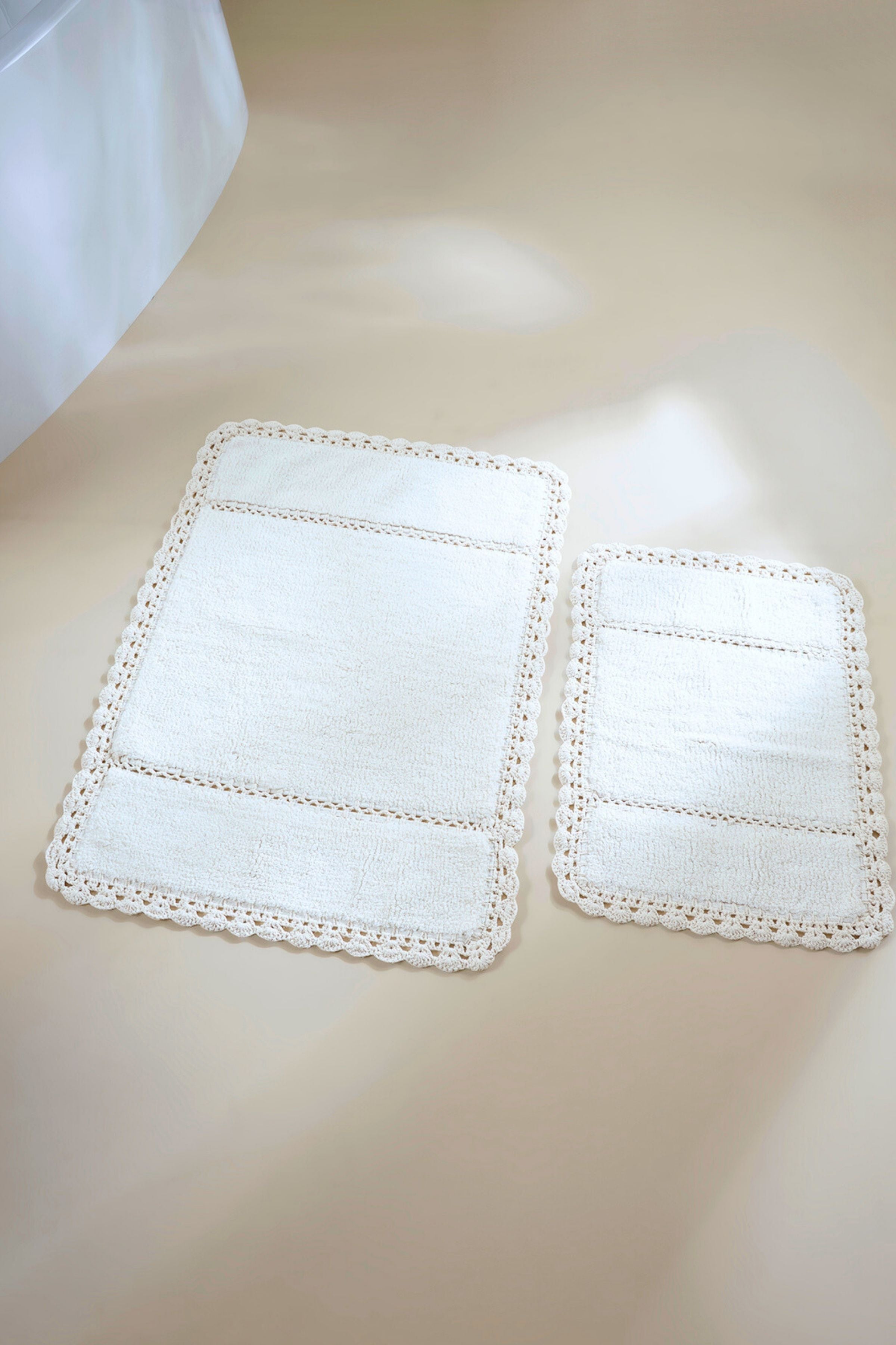 Irya-Lorinda 2’li Takım Banyo Paspası %100 Pamuk 40x60 + 60x90-Paspas-6-Milagron.com