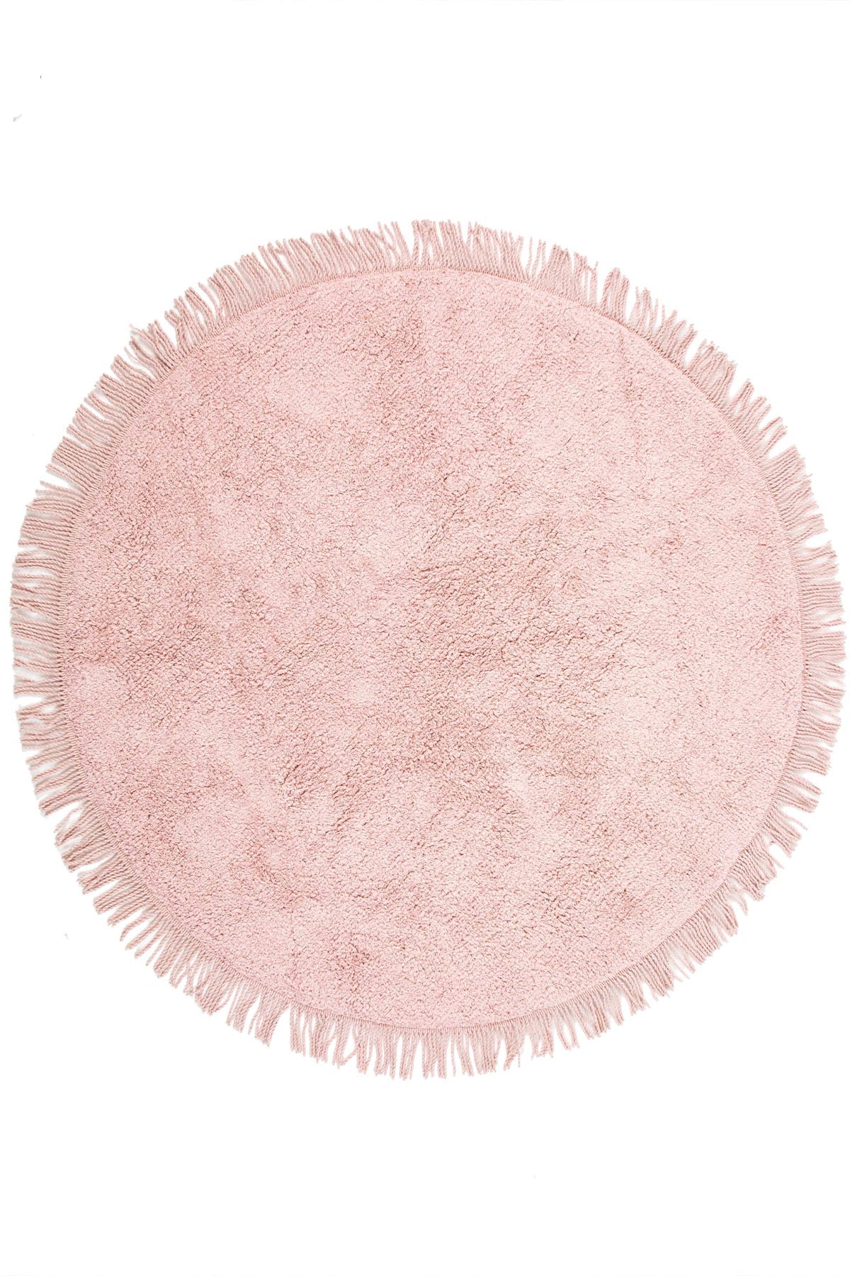 Irya-Loris Yuvarlak Banyo Paspası %100 Pamuk Pembe-Paspas-2-Milagron.com