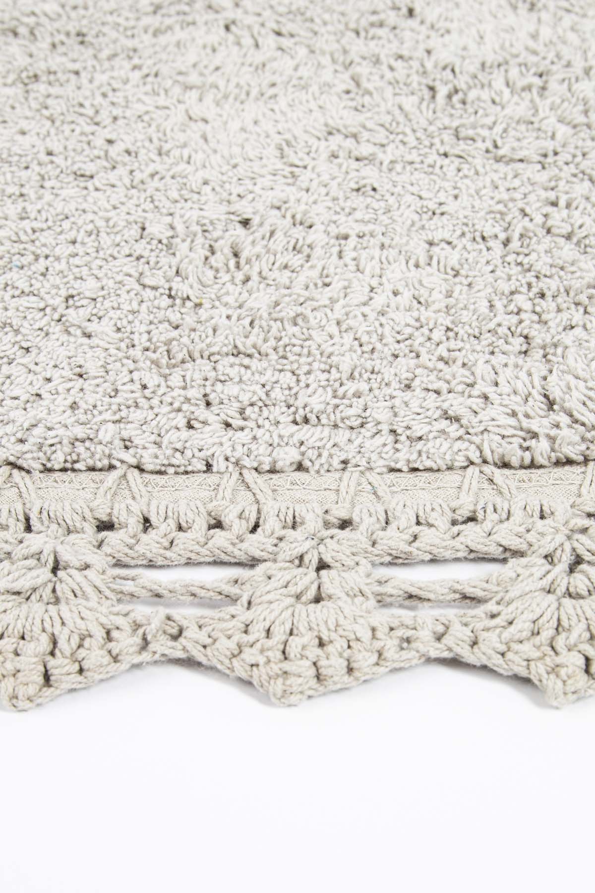 Irya-Lorna 2’li Takım Banyo Paspası %100 Pamuk 40x60 + 60x90 Gri-Paspas-10-Milagron.com