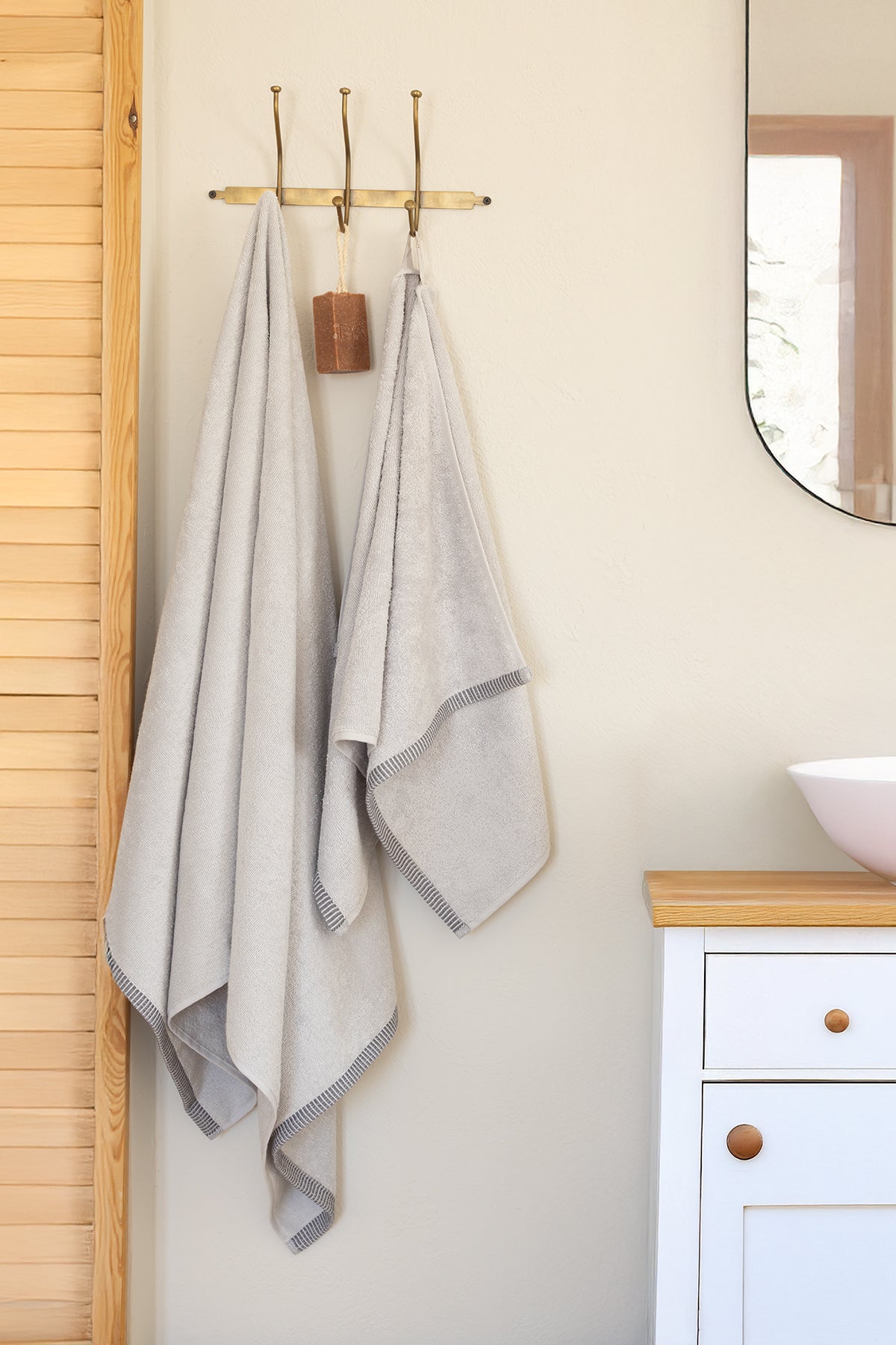 İrya-Marble %100 Pamuk Banyo Havlusu 70x140 Cm Gri-Havlu-1-Milagron.com