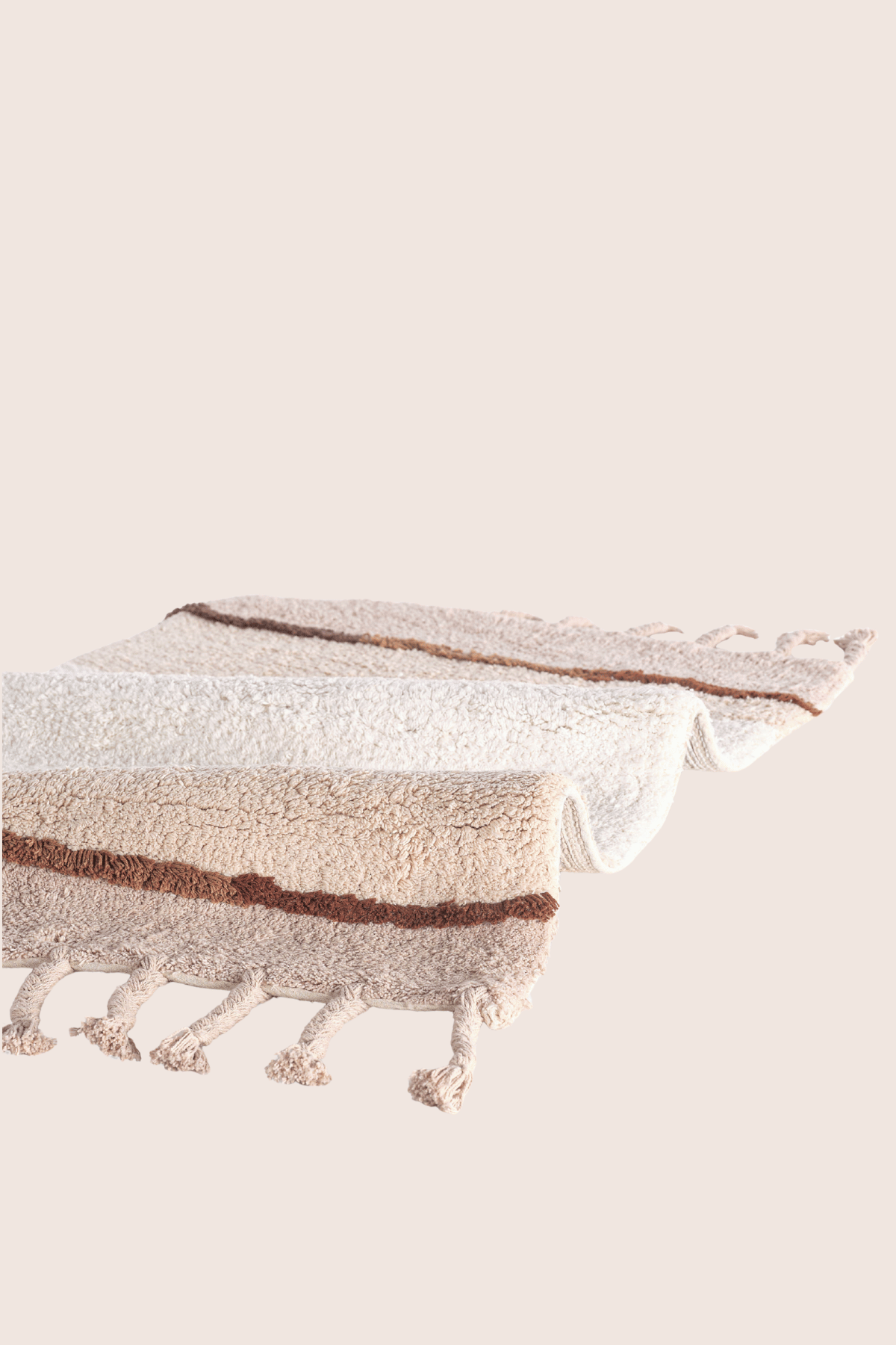 İrya-Marble Tekli Banyo Paspası %100 Pamuk 50x80 Kahverengi-Banyo Paspası-6-Milagron.com