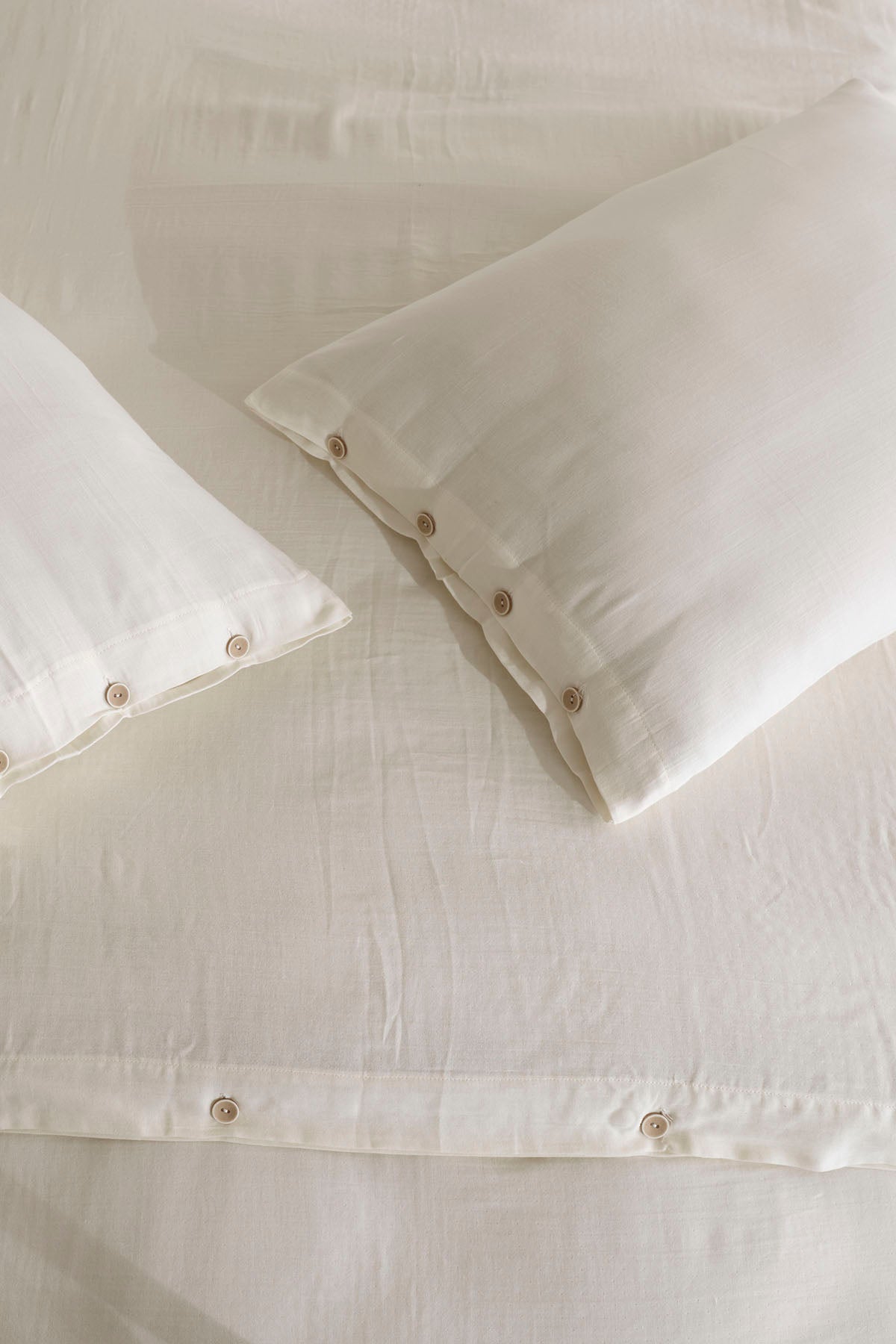 Irya-Marla 5 Parça çift Kişilik Müslin Nevresim Takımı Ekru-Nevresim Takımı-4-Milagron.com