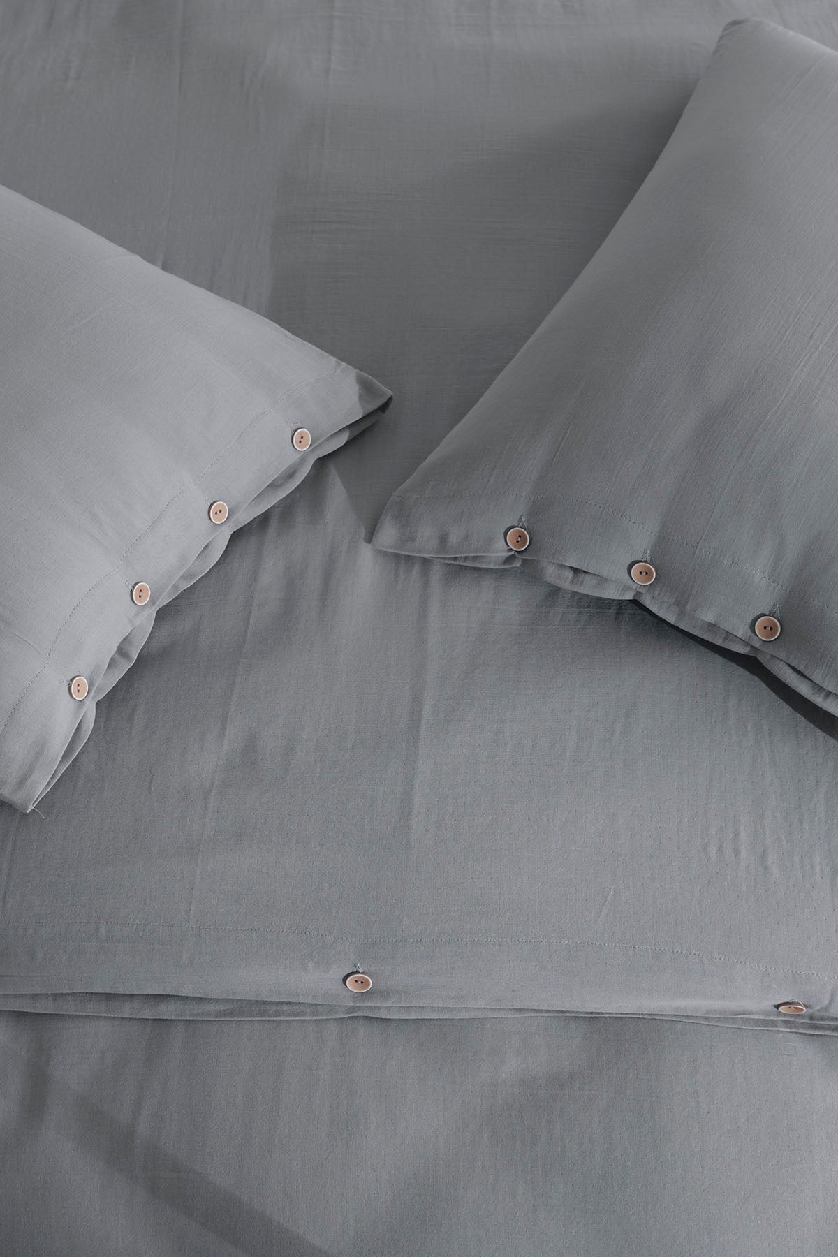 Irya-Marla 5 Parça çift Kişilik Müslin Nevresim Takımı Gri-Nevresim Takımı-4-Milagron.com