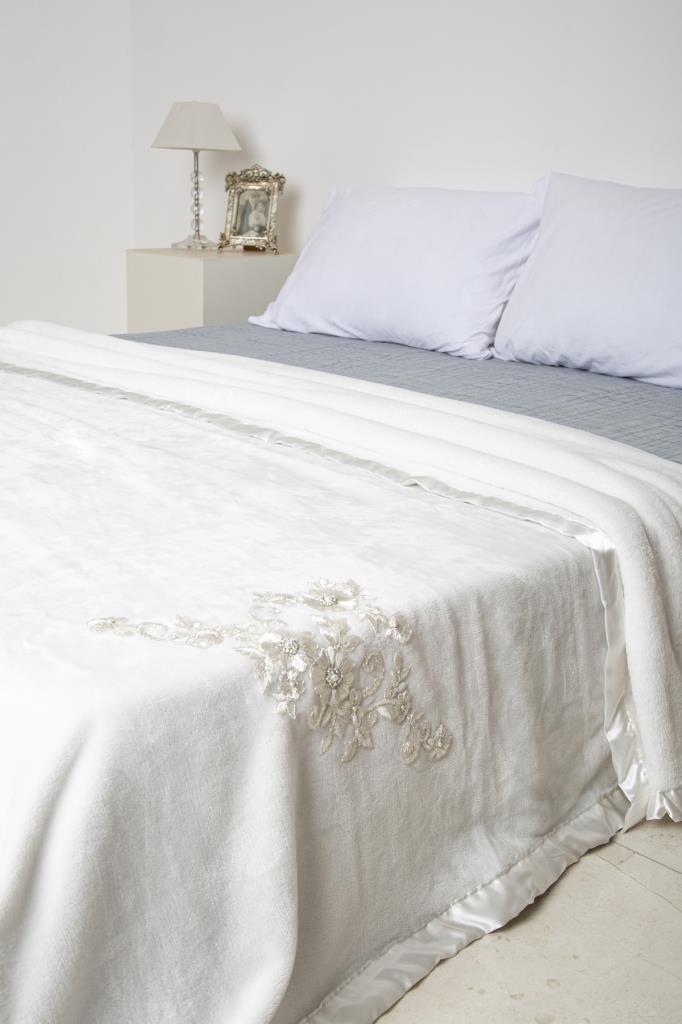 Irya-Melony Battanıye çift Kişilik Ekru-Battaniye-1-Milagron.com