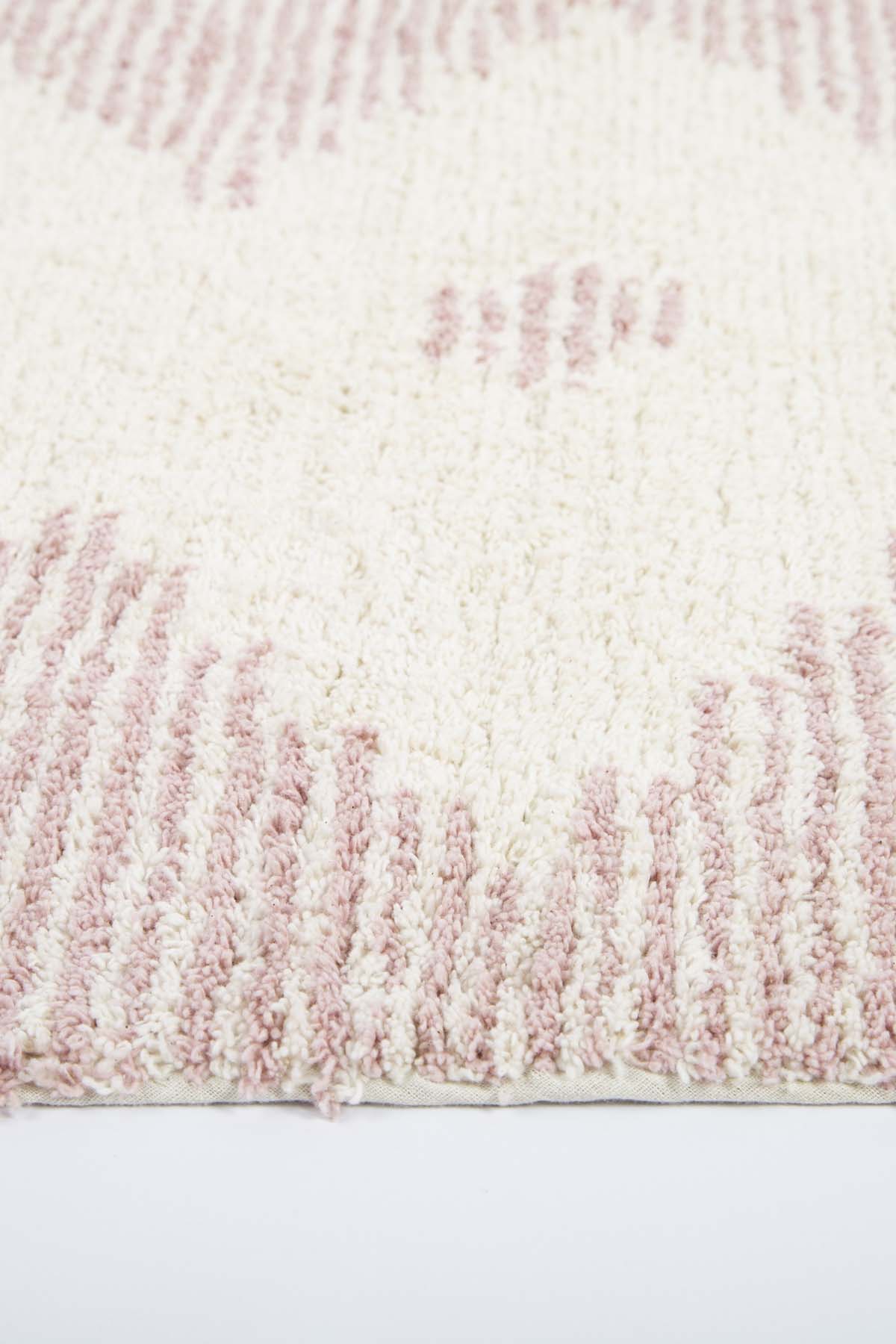 Irya-Mistic 2’li Takım Banyo Paspası %100 Pamuk 40x60 + 60x90 Pembe-Paspas-6-Milagron.com