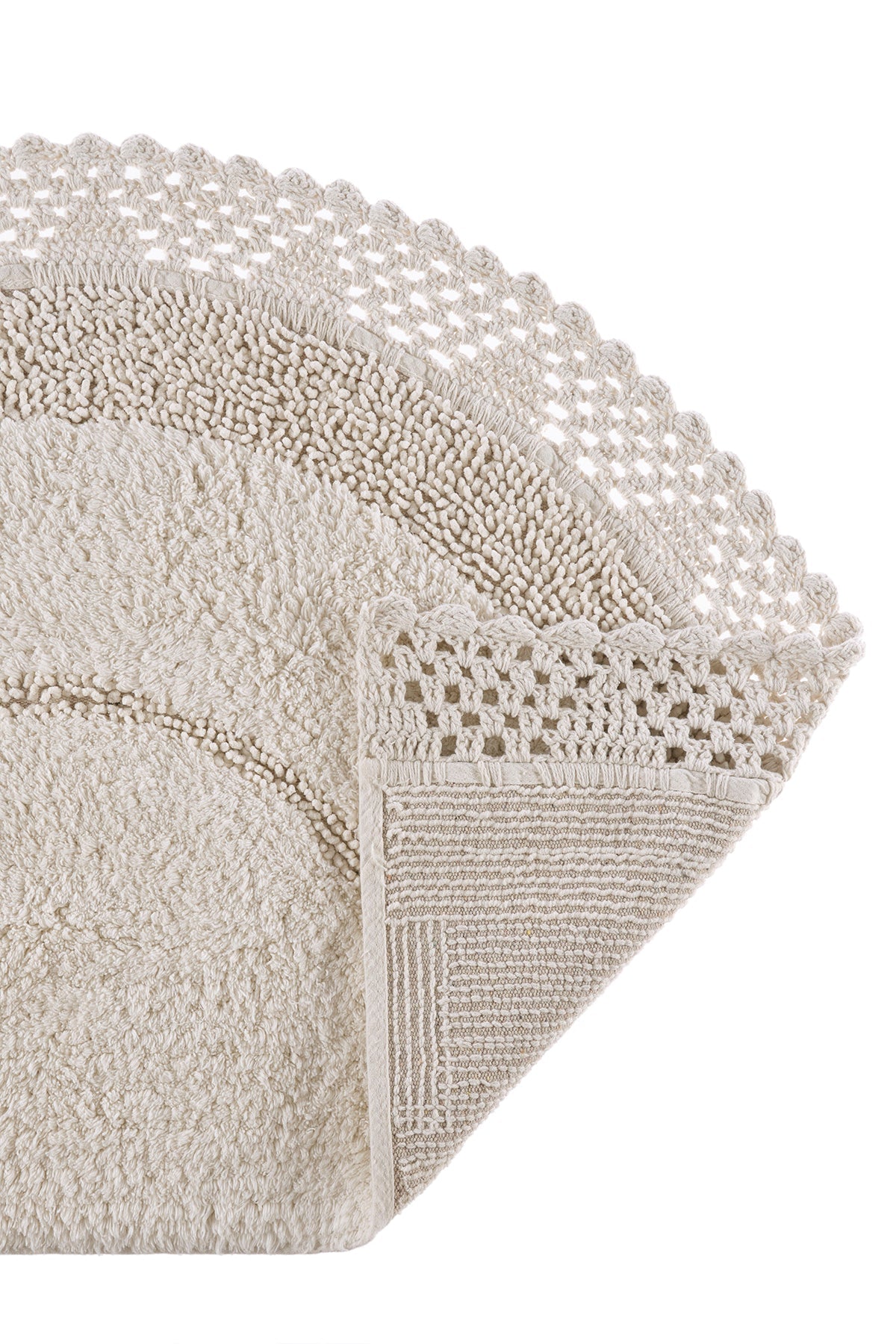 Irya-Moon Tekli Banyo Paspası %100 Pamuk 50x80 Ekru-Paspas-7-Milagron.com