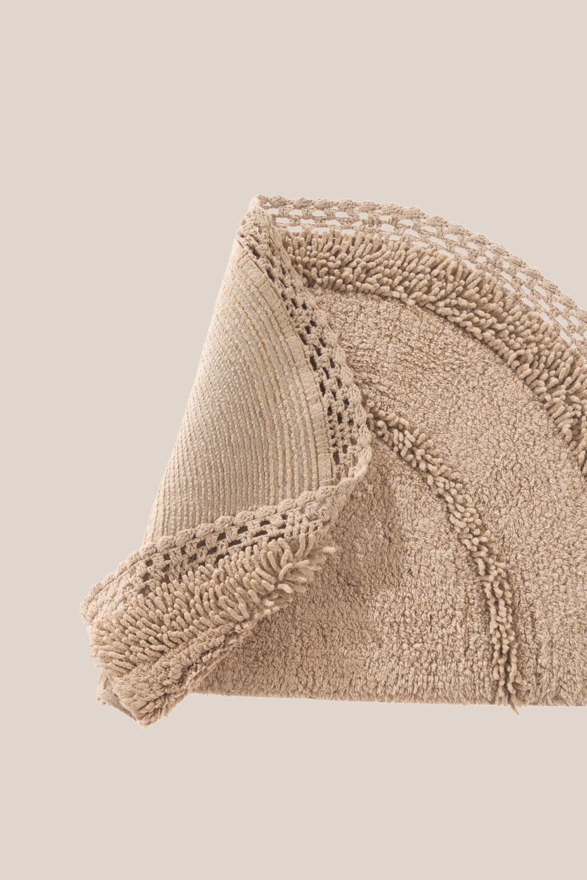 Irya-Moon Tekli Banyo Paspası %100 Pamuk 50x80 Mocha-Paspas-7-Milagron.com