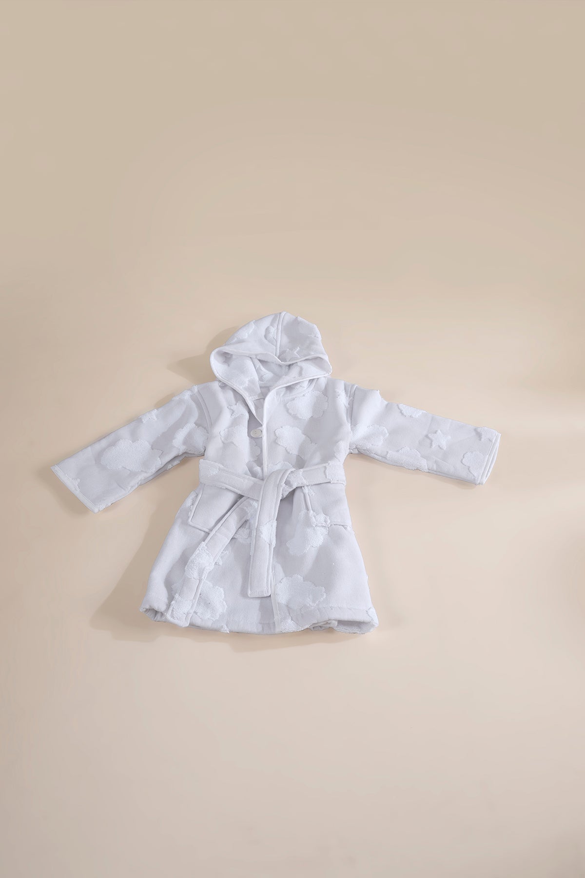 Irya-My Cloudy Sky Çocuk Bornoz Gri-Bornoz-2-Milagron.com