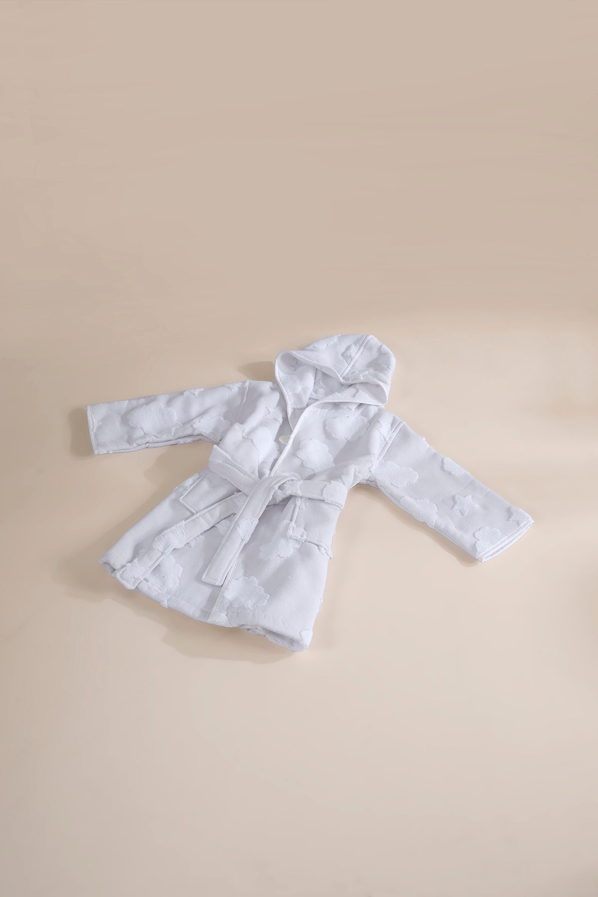 Irya-My Cloudy Sky Çocuk Bornoz Gri-Bornoz-3-Milagron.com