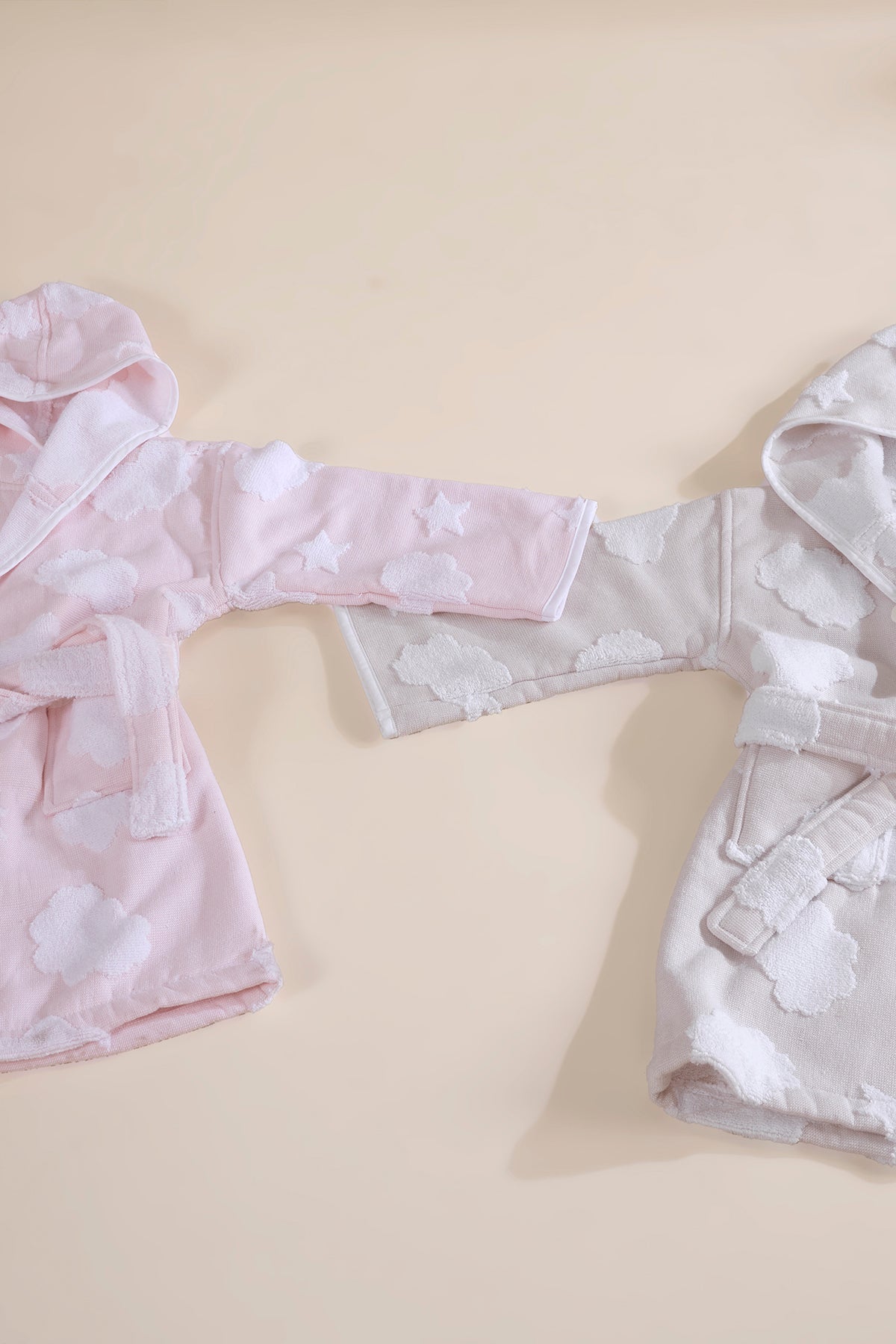 Irya-My Cloudy Sky Çocuk Bornoz Pembe-Bornoz-3-Milagron.com