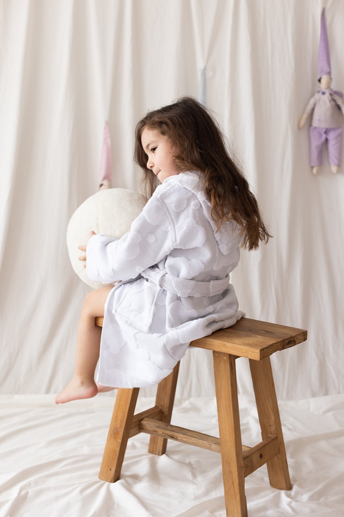 Irya-My Little Bear Çocuk Bornoz Gri-Bornoz-1-Milagron.com