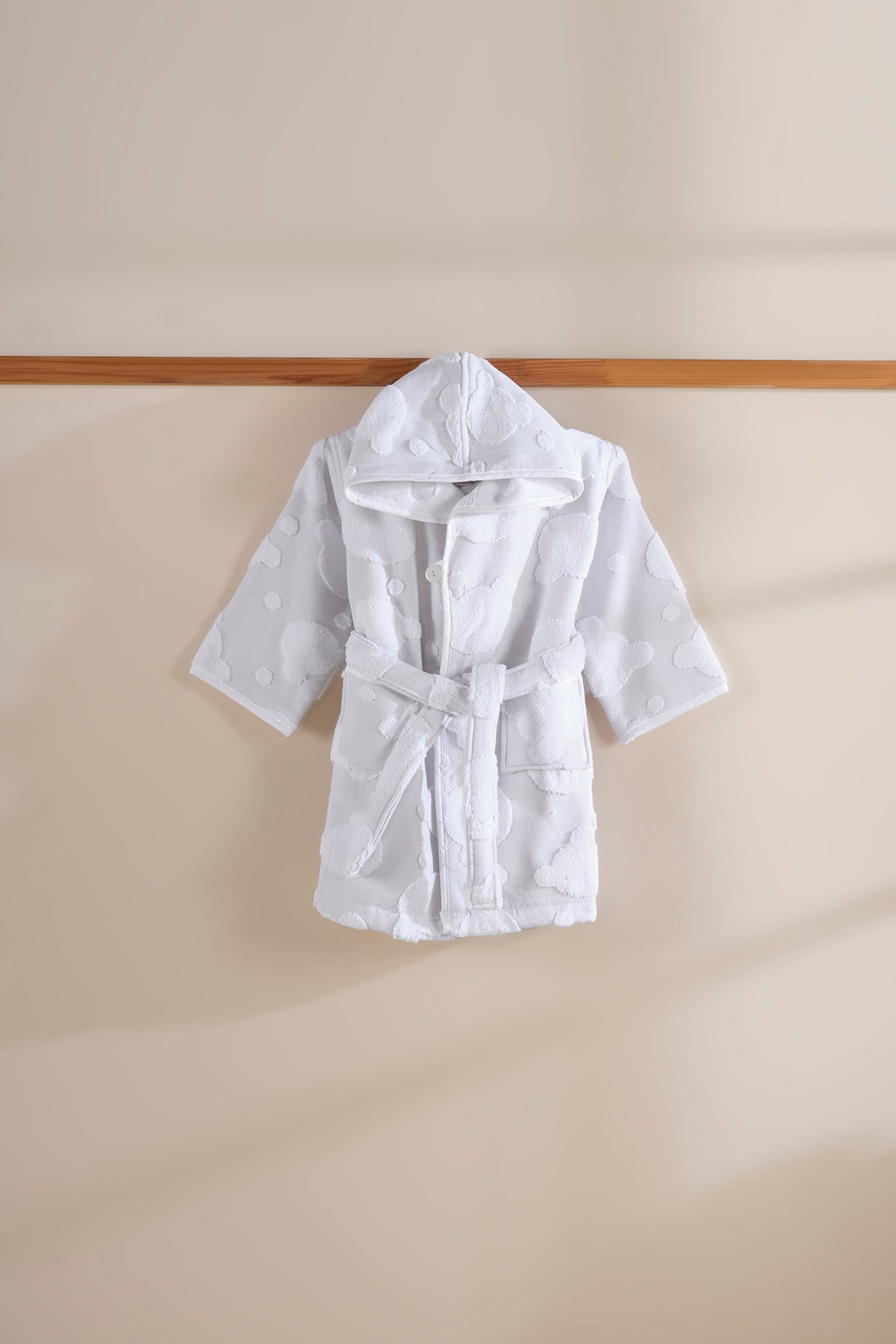 Irya-My Little Bear Çocuk Bornoz Gri-Bornoz-4-Milagron.com