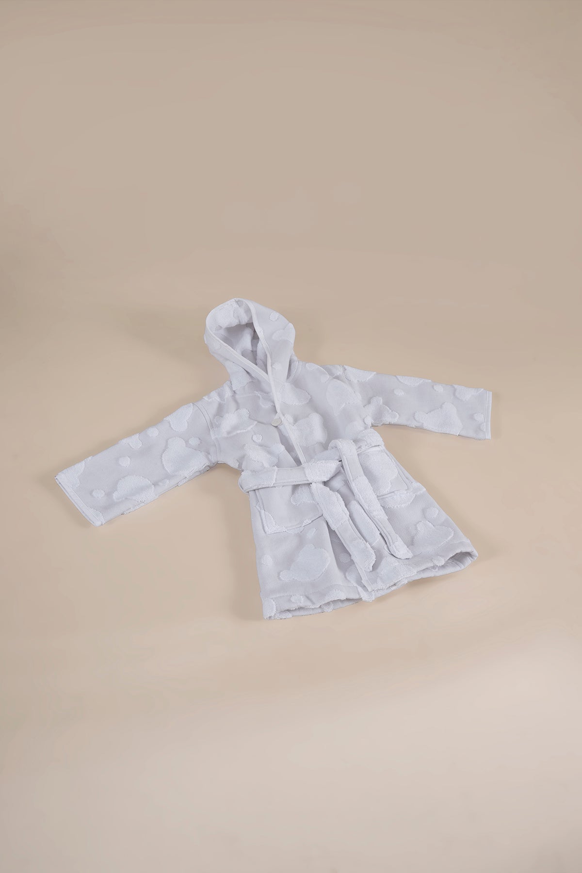 Irya-My Little Bear Çocuk Bornoz Gri-Bornoz-5-Milagron.com