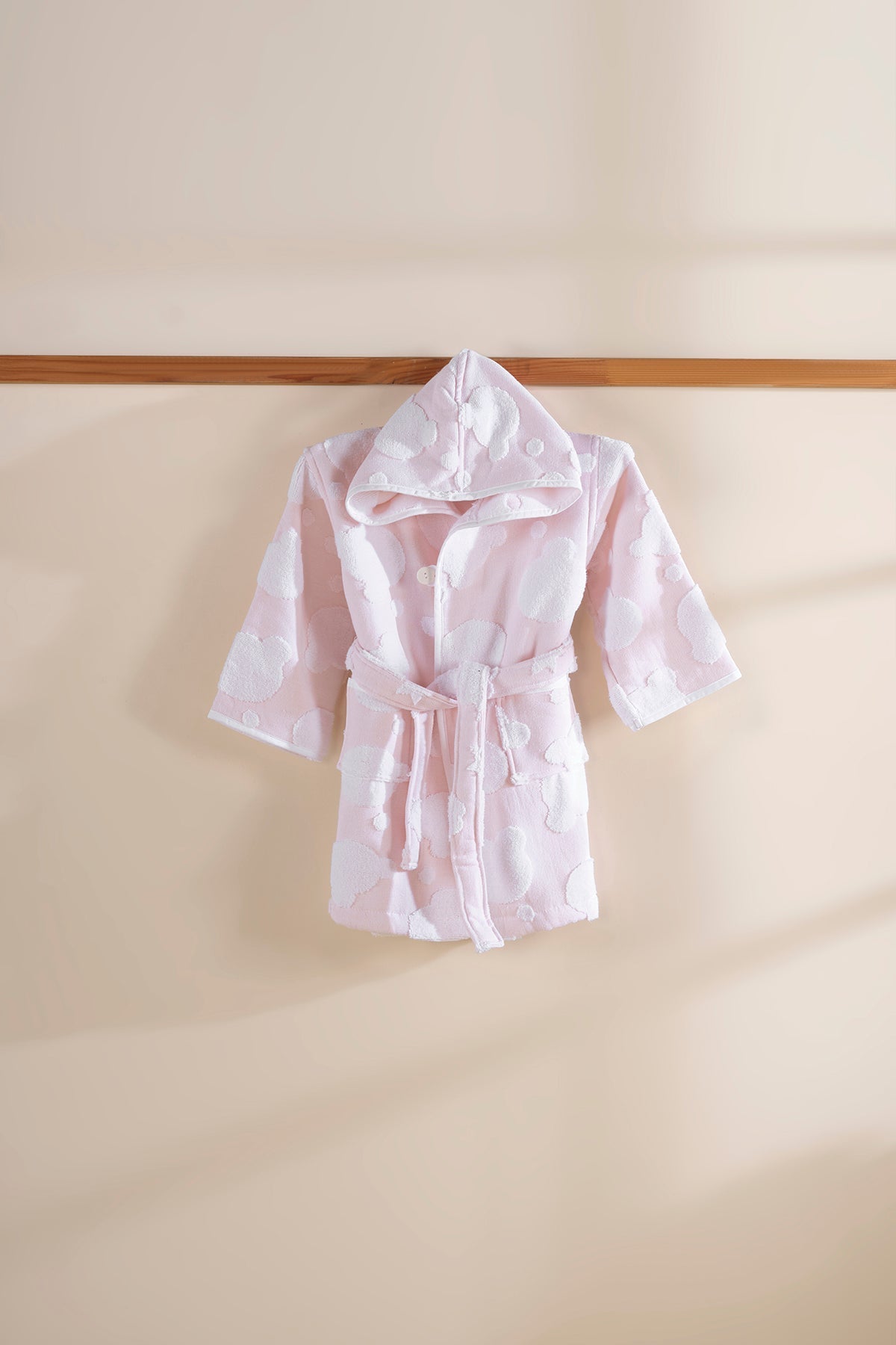 Irya-My Little Bear Çocuk Bornoz Pembe-Bornoz-4-Milagron.com