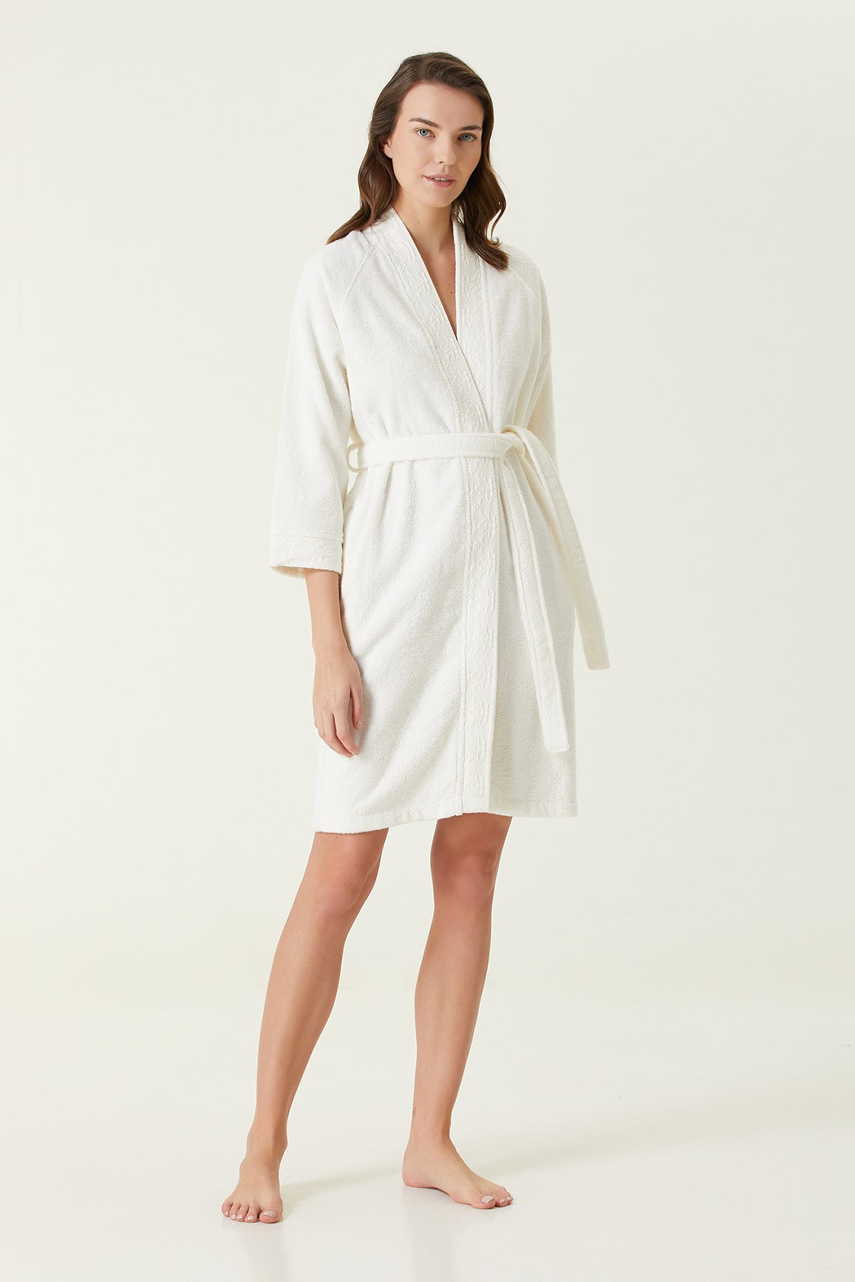 Irya-Nera Kadın Bornoz Ekru-Bornoz-2-Milagron.com