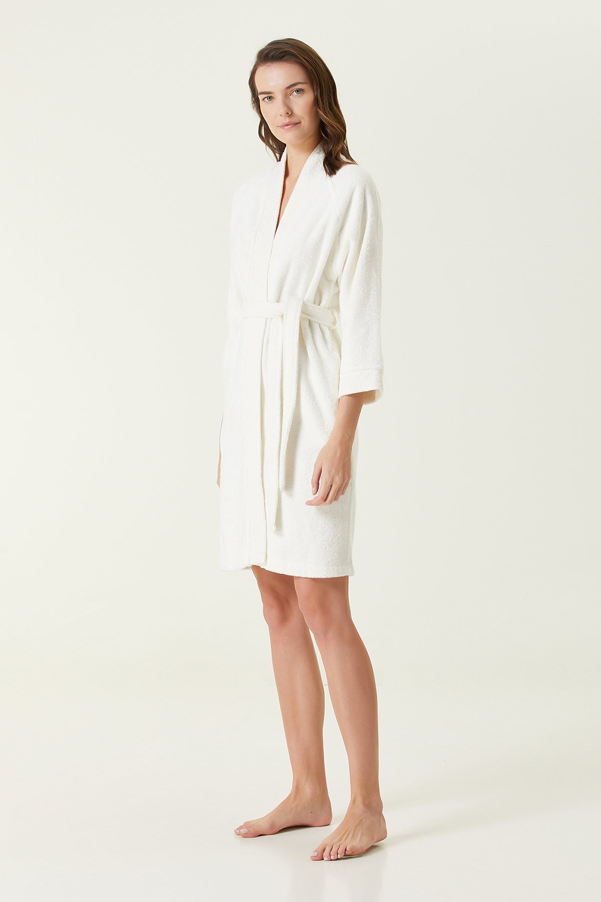 Irya-Nera Kadın Bornoz Ekru-Bornoz-3-Milagron.com