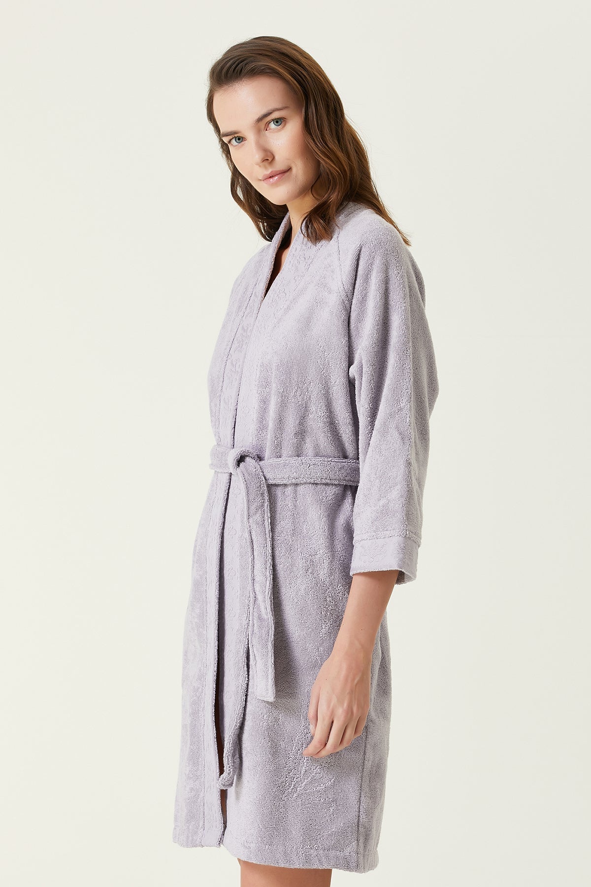 Irya-Nera Kadın Bornoz Lila-Bornoz-2-Milagron.com