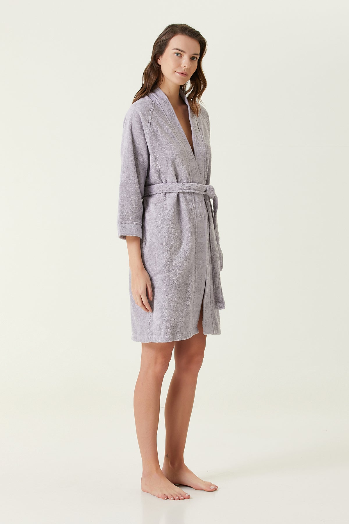 Irya-Nera Kadın Bornoz Lila-Bornoz-3-Milagron.com